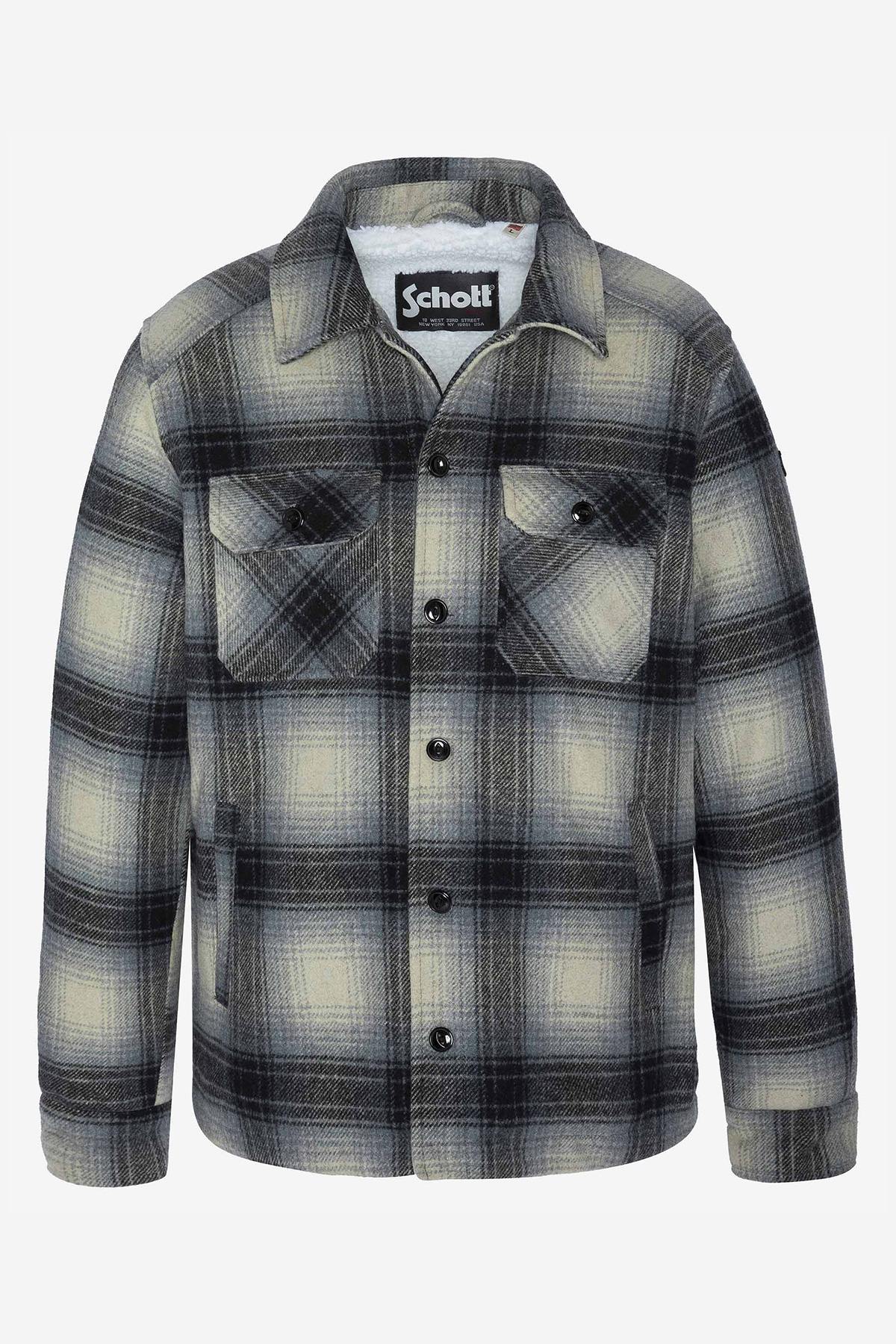 Gray check overshirt - Image n°6