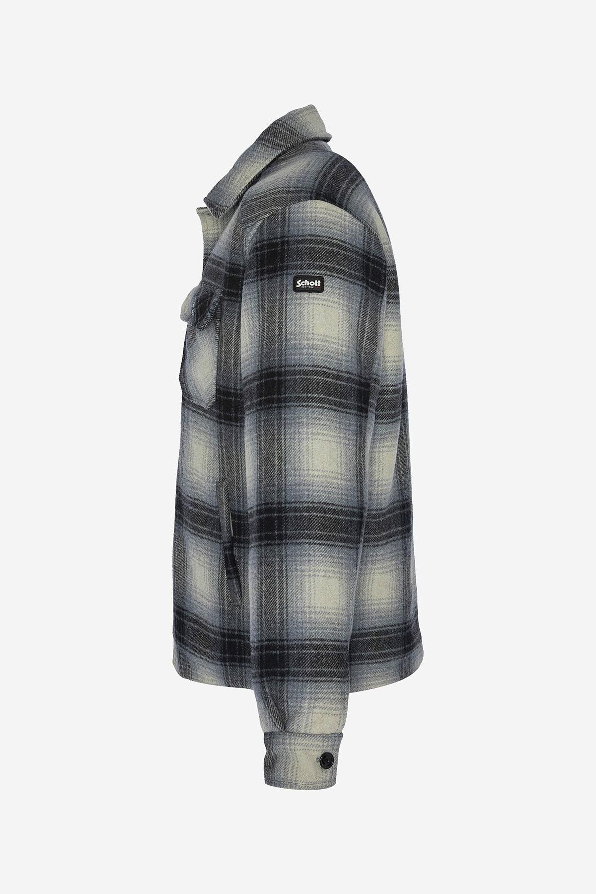 Gray check overshirt - Image n°7