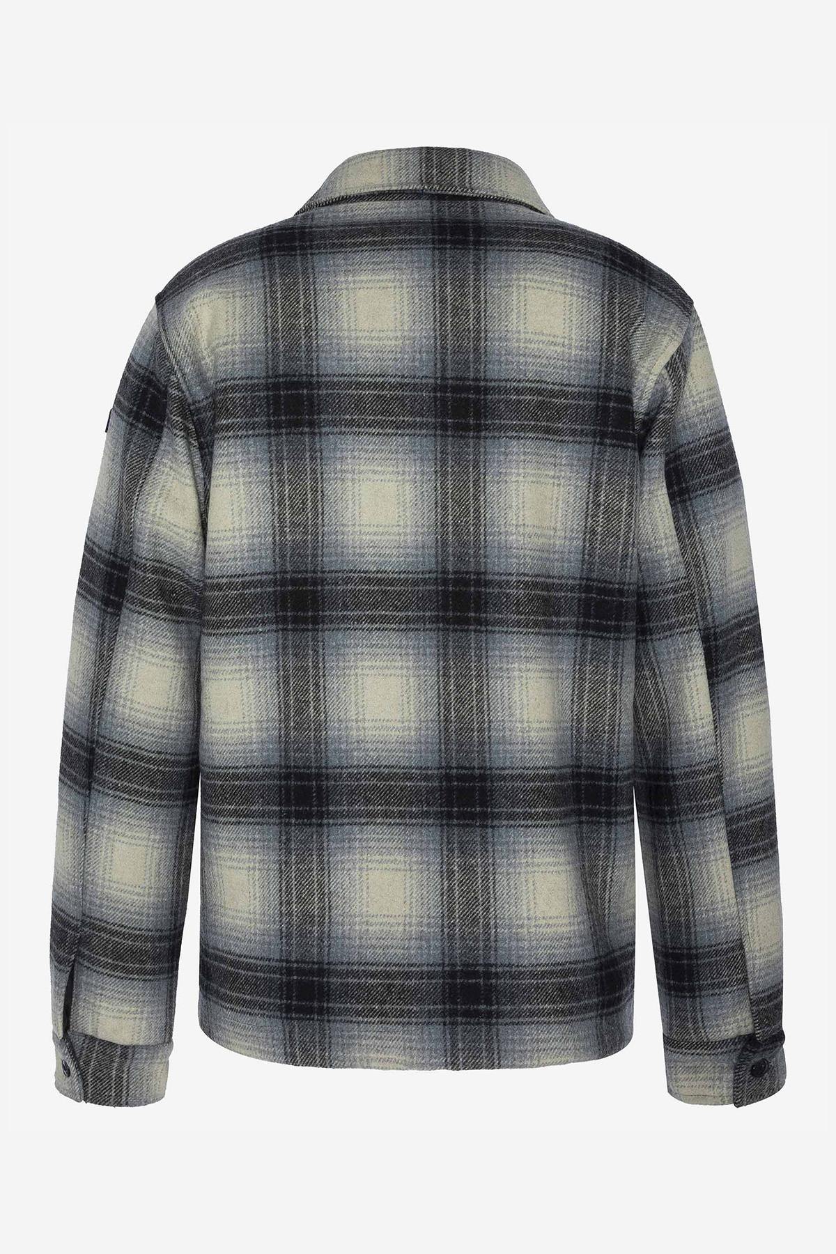 Gray check overshirt - Image n°8