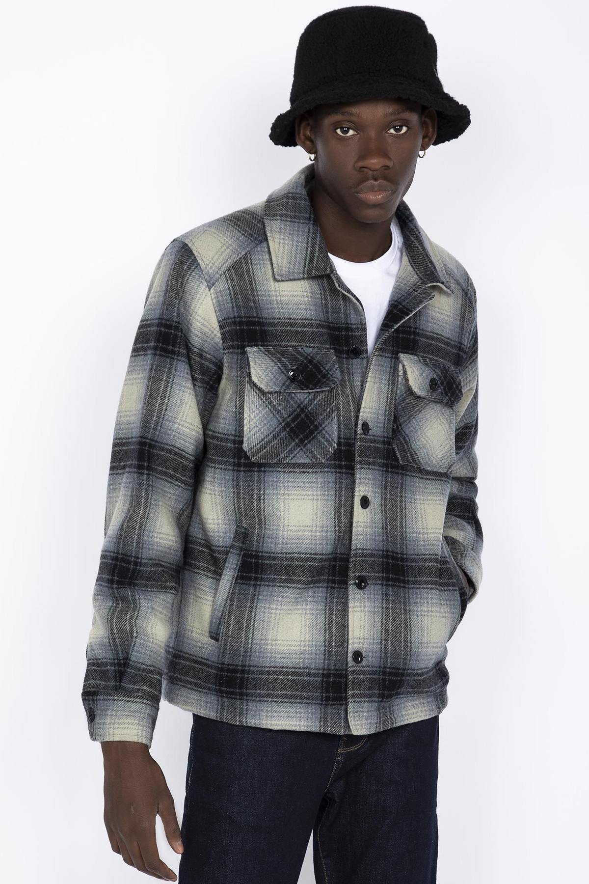 Gray check overshirt - Image n°2