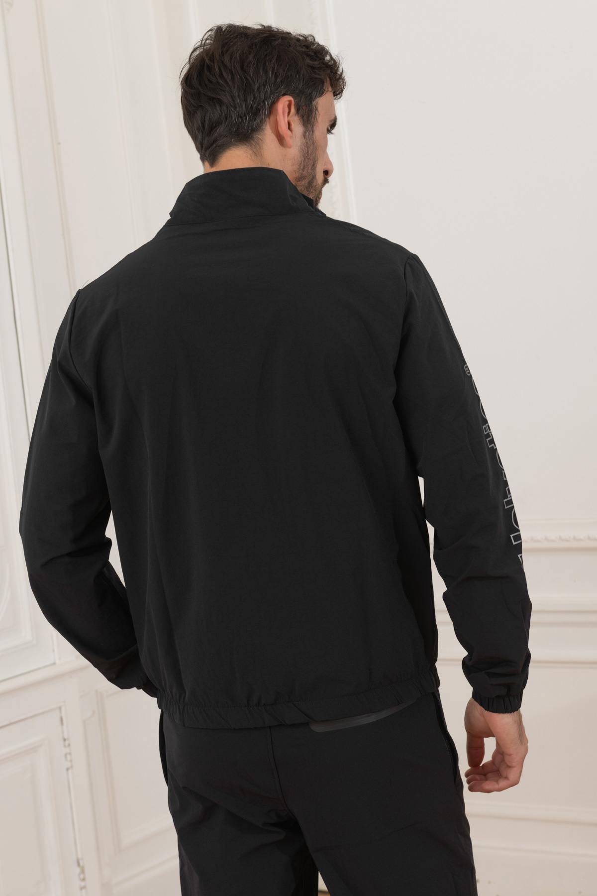 Flowing black jogging jacket - Image n°3