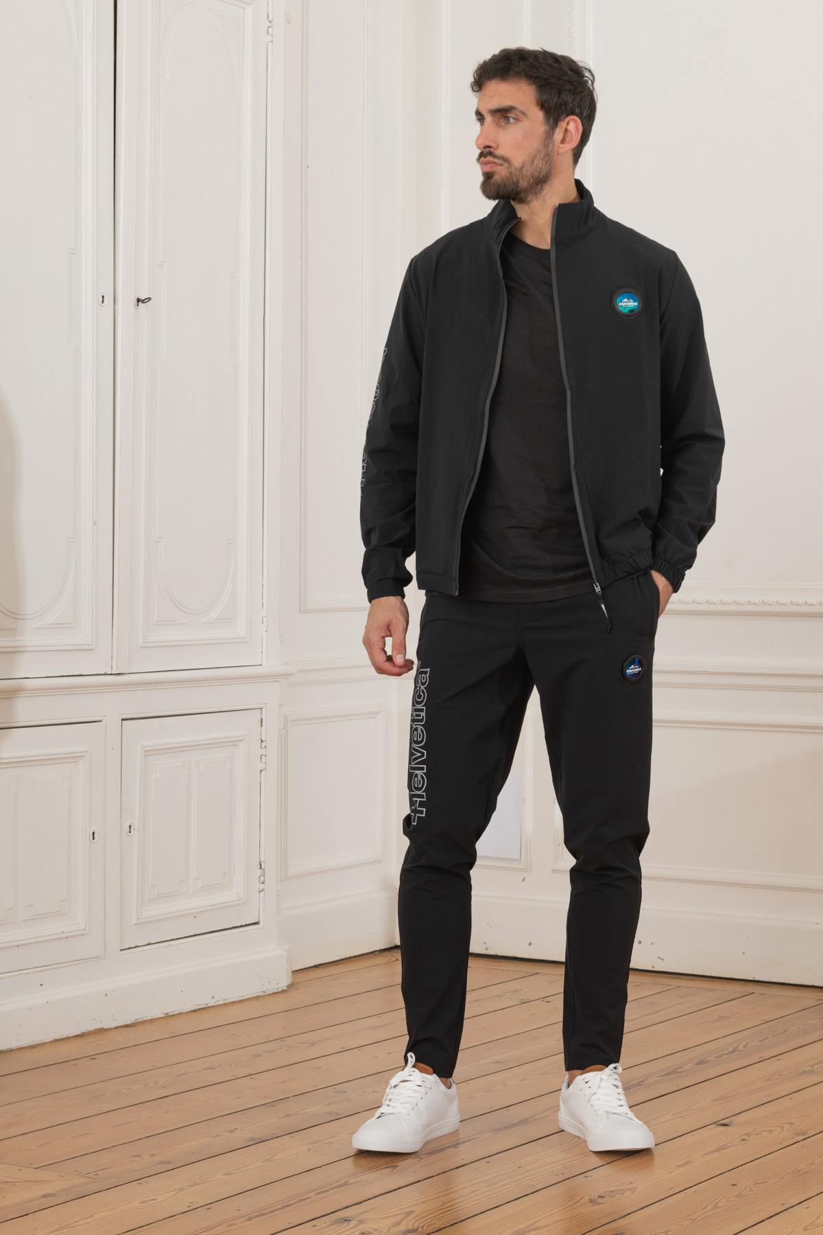 Flowing black jogging jacket - Image n°2