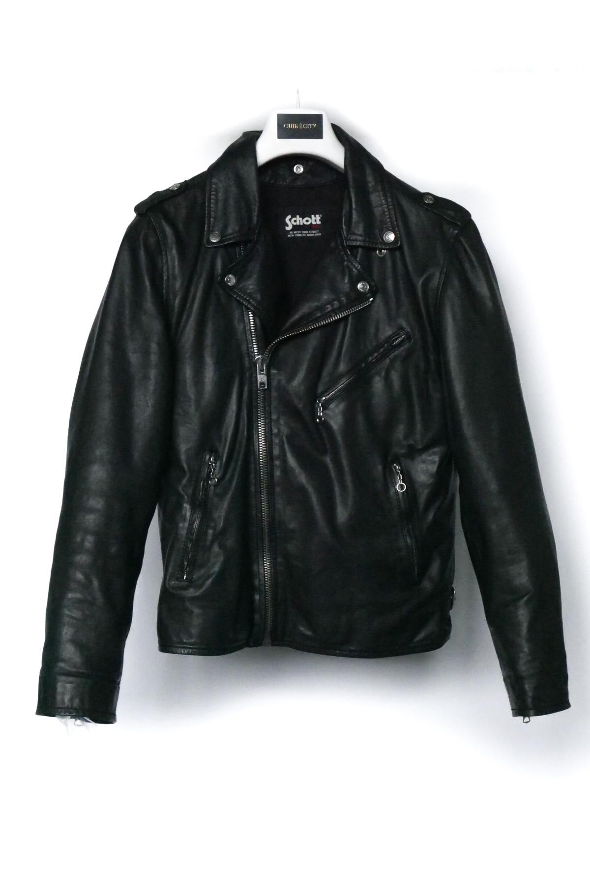 LC1140 men's perfecto in black leather - Image n°4