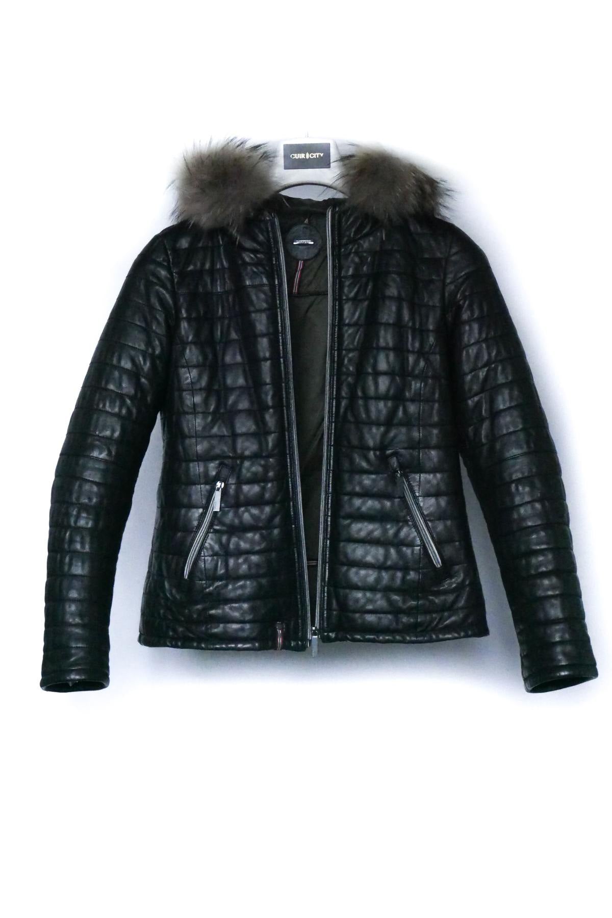 Women's sheepskin down jacket - Image n°3