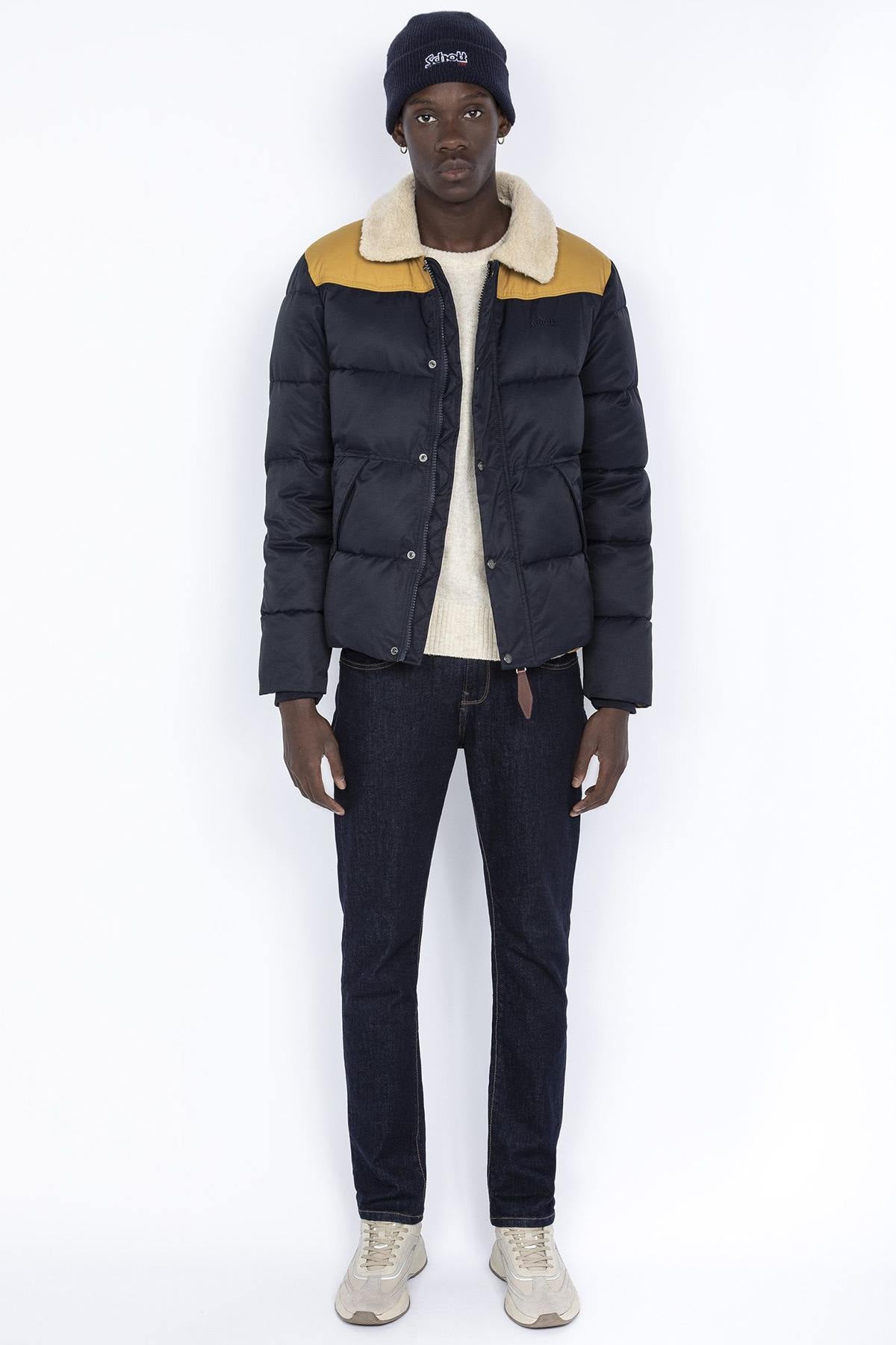 Rancher down jacket with sherpa collar - Image n°4