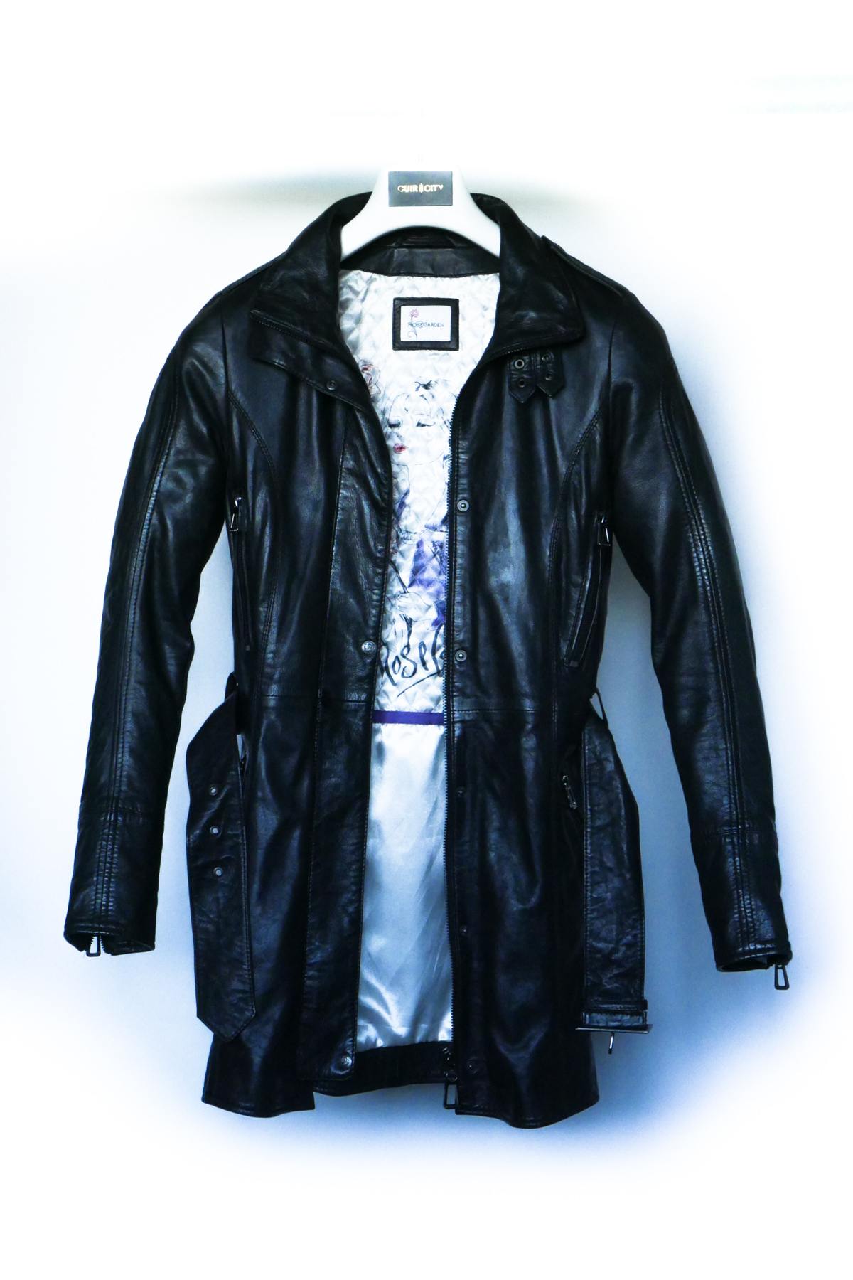 Mid-length sheepskin leather jacket VINT00091 - Image n°1