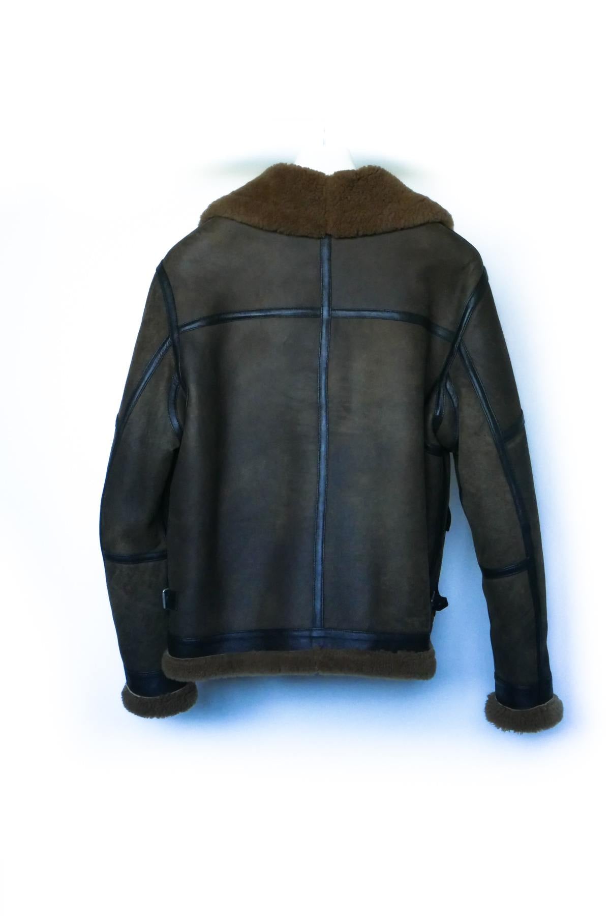 Distressed Shearling Bomber - Image n°2