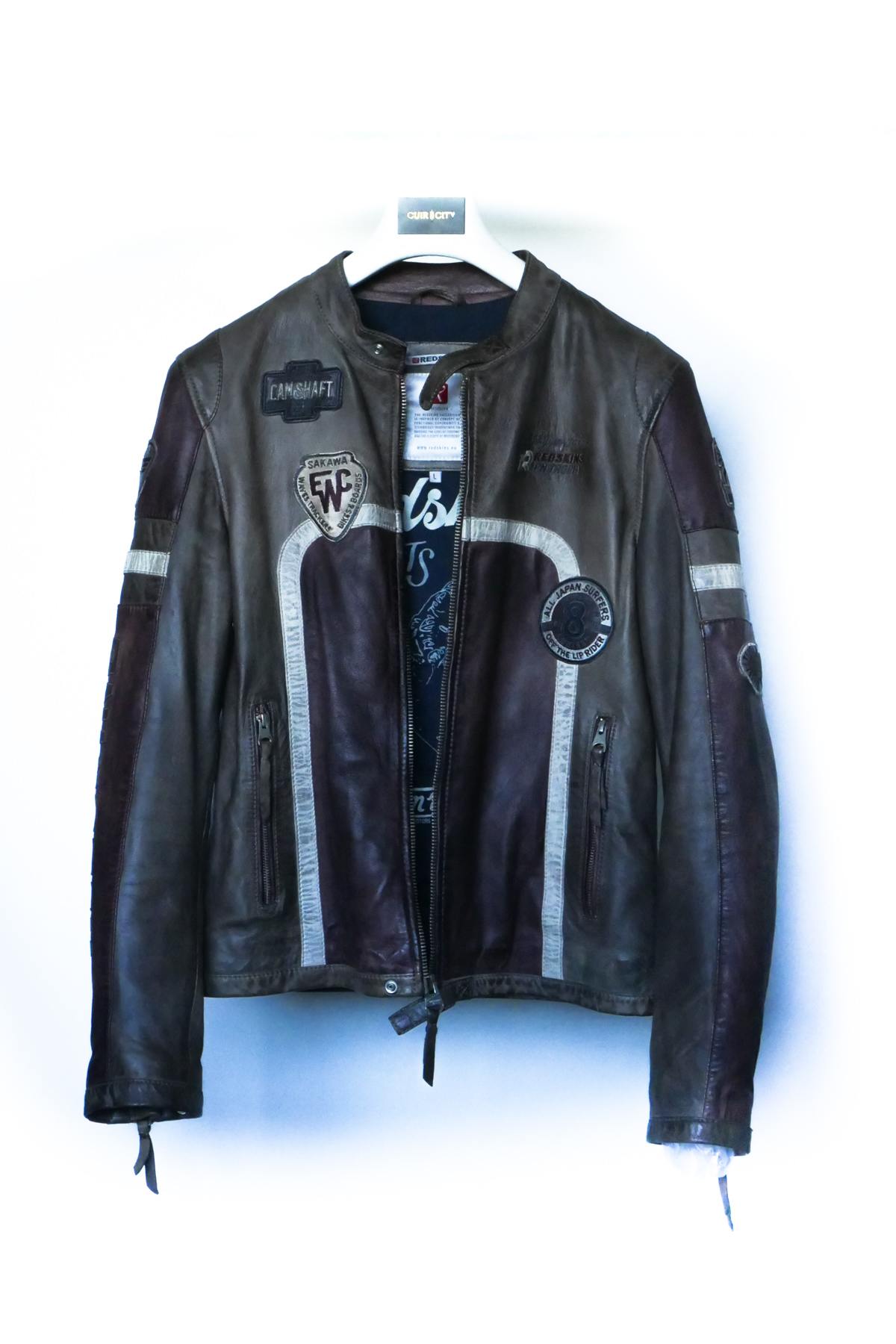 Retro effect biker style jacket - Image n°3