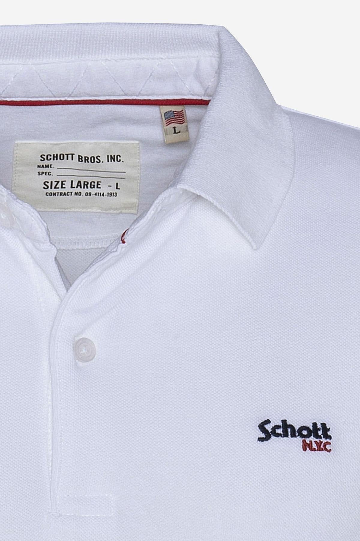 100% white cotton polo shirt - Image n°2