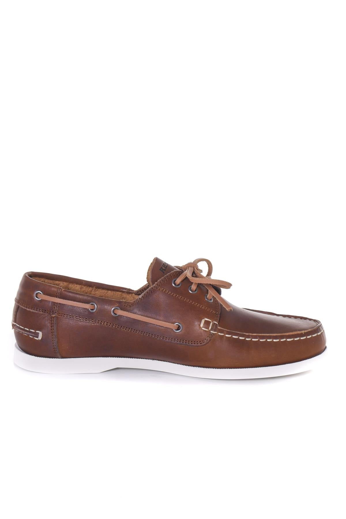 Cognac leather boat shoes - Image n°9