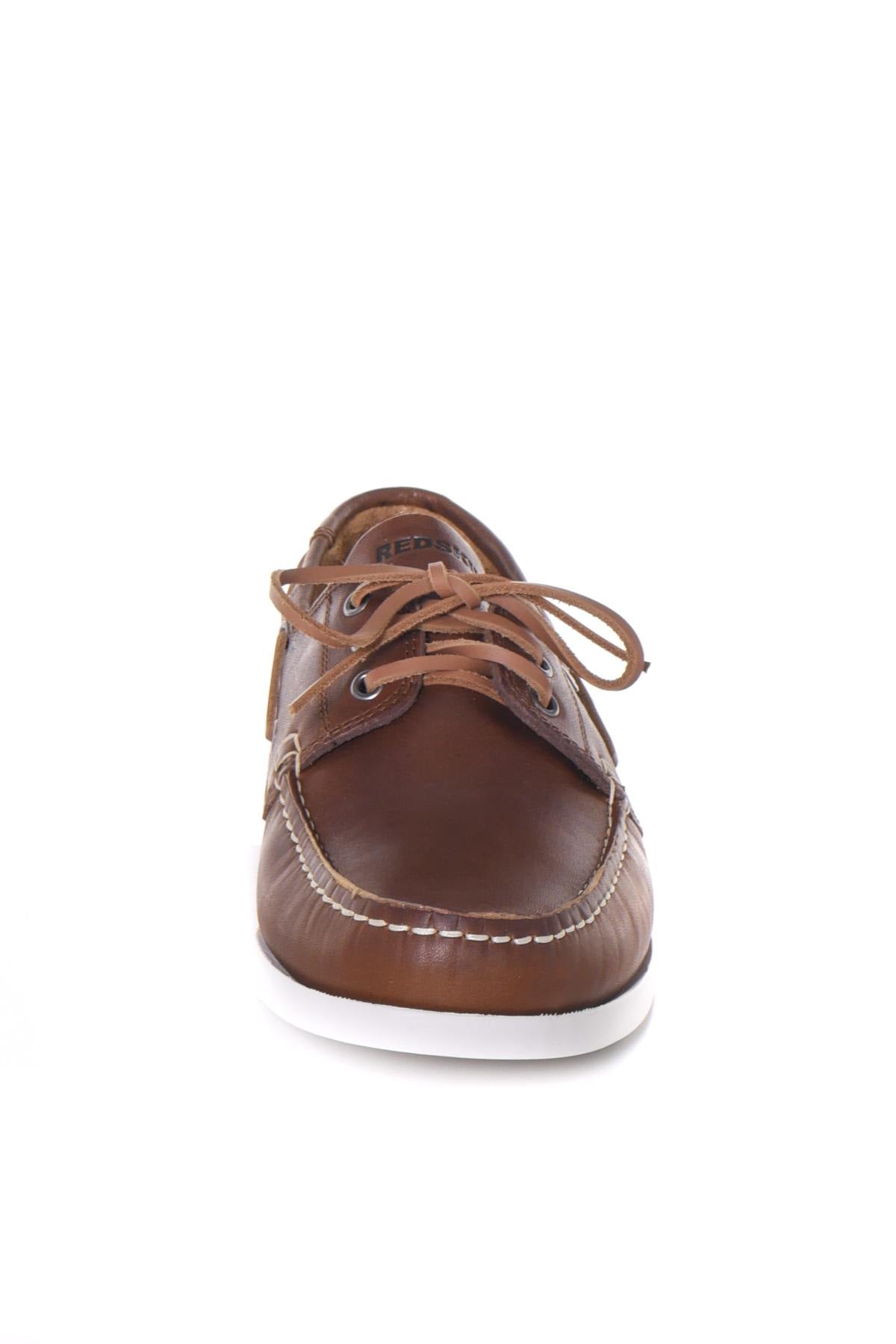 Cognac leather boat shoes - Image n°12