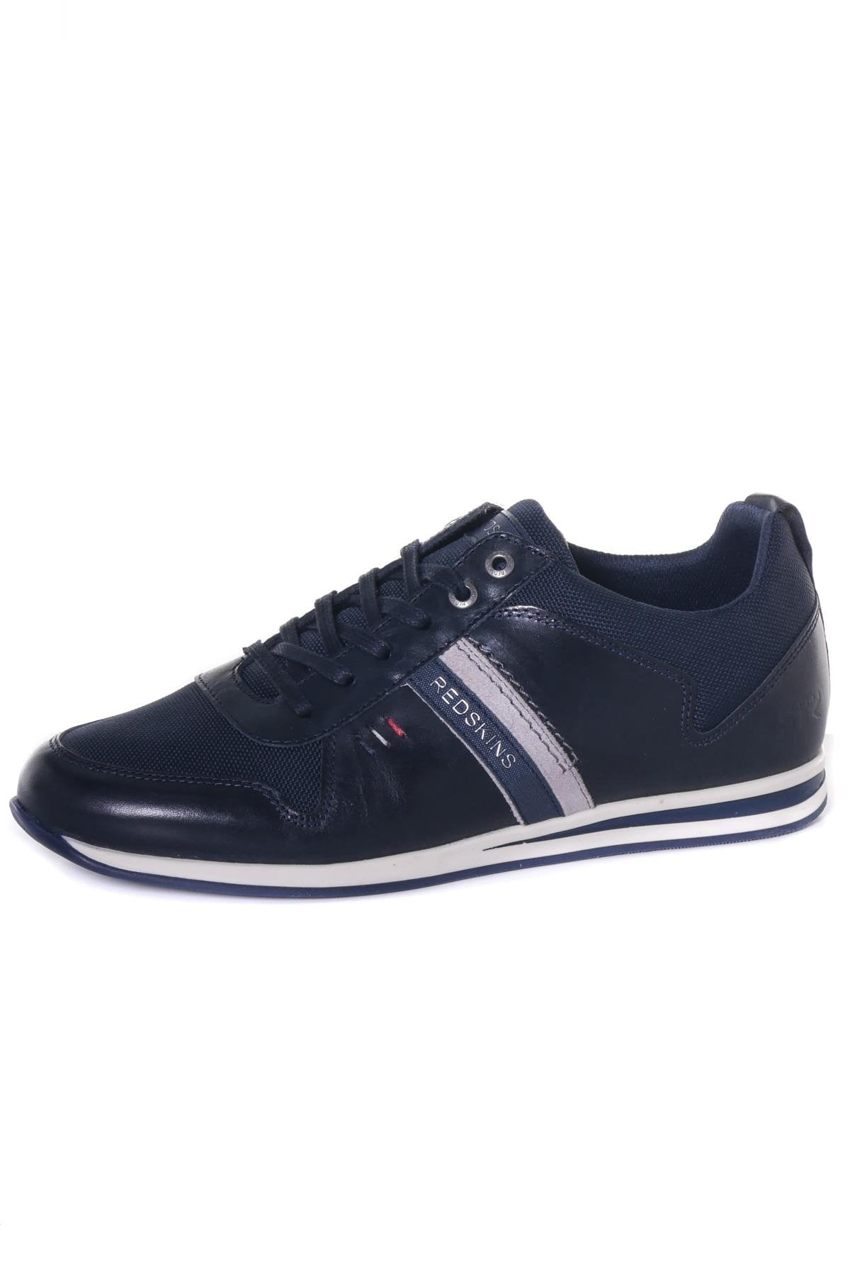 Navy leather sneakers - Image n°14