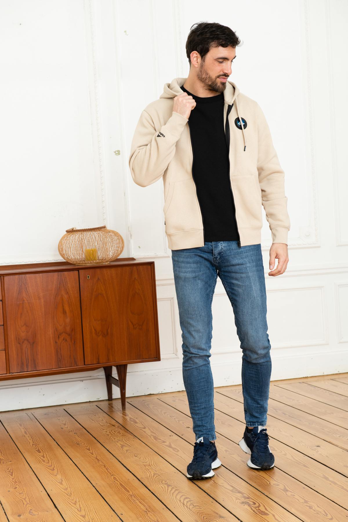 Beige jogging jacket - Image n°3