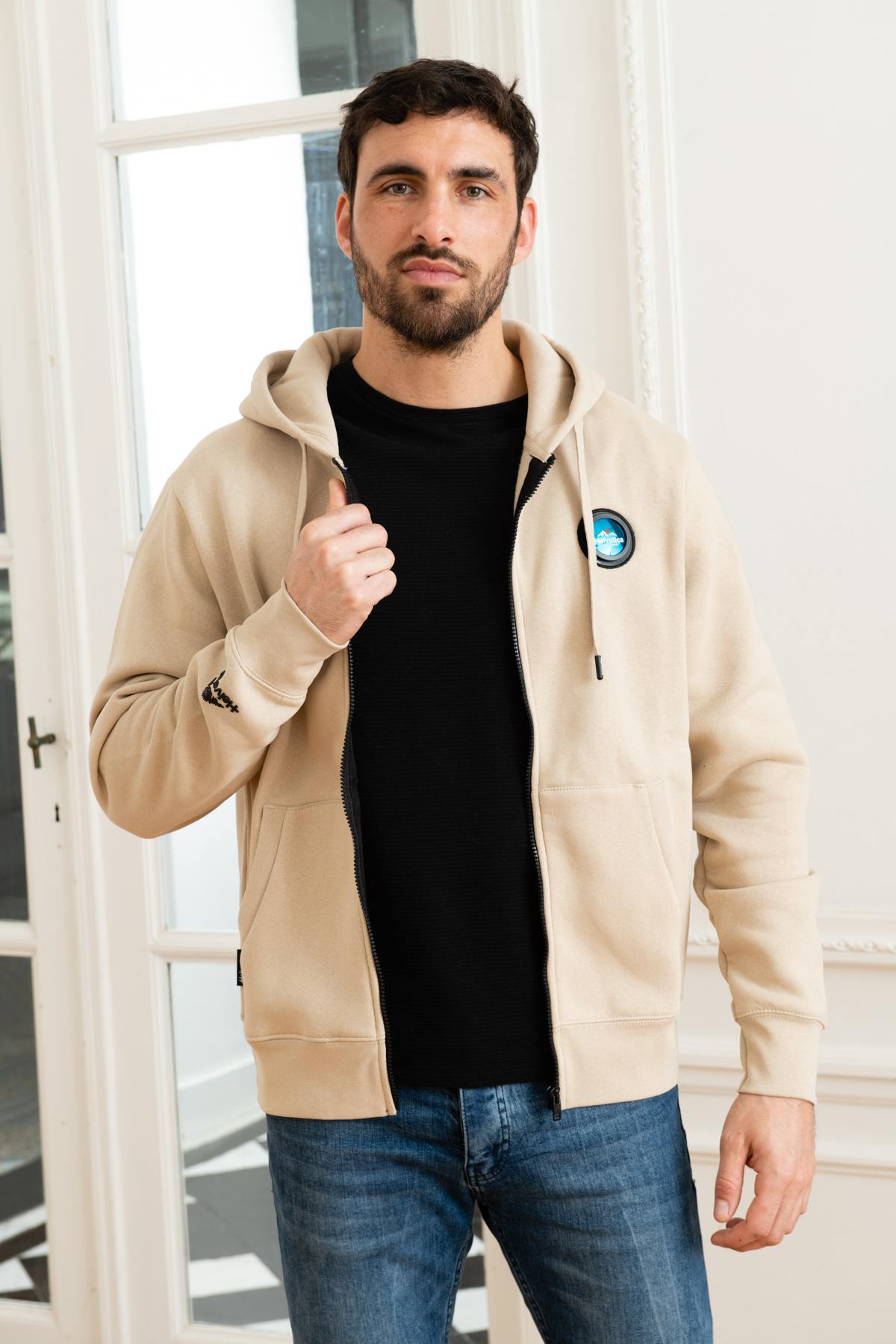 Beige jogging jacket - Image n°4