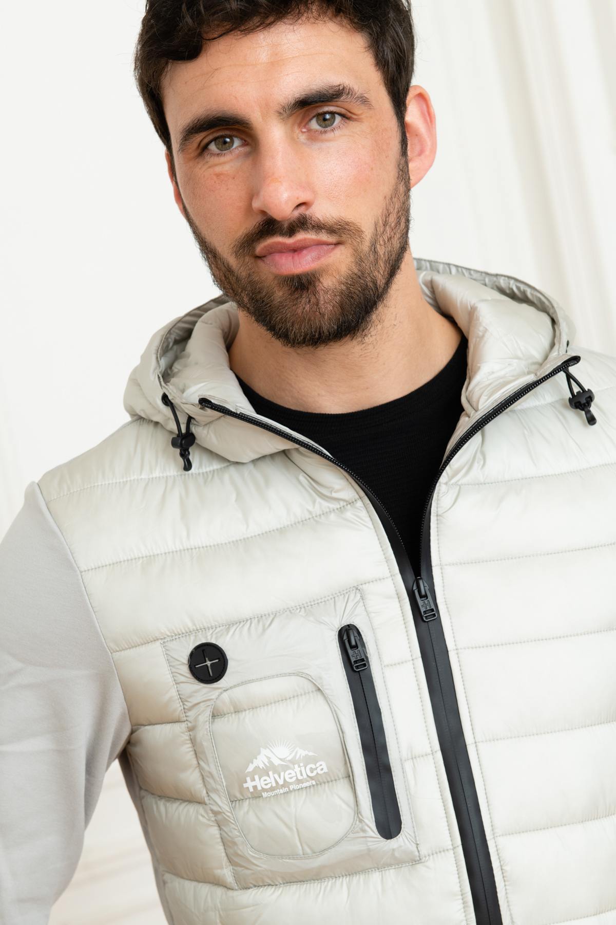 Gray sportswear jacket - Image n°7