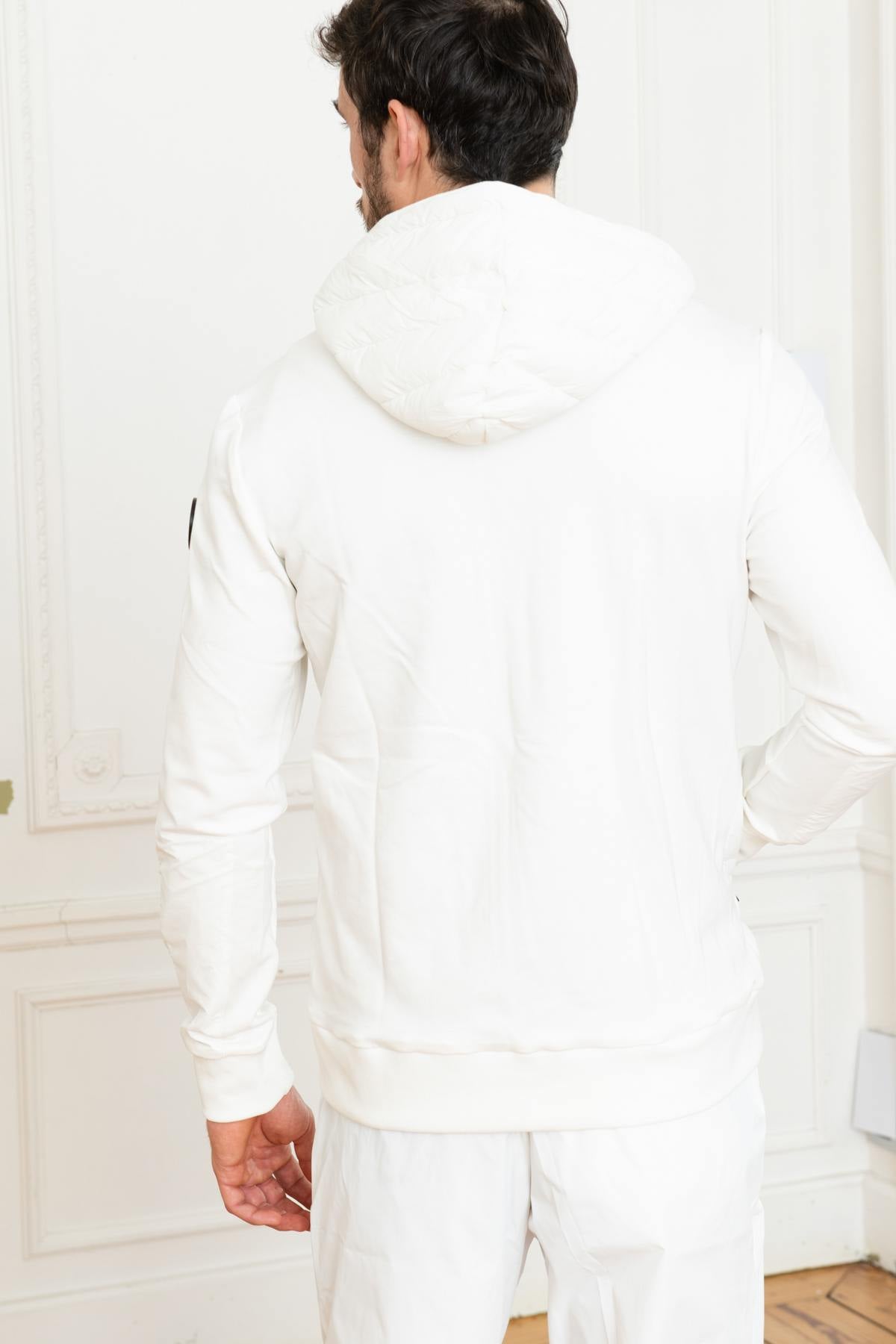 White hooded outdoor jacket - Image n°3