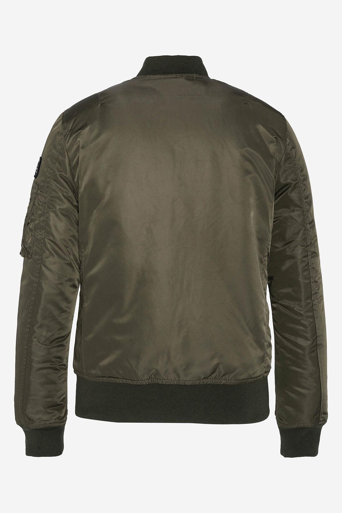 Women's khaki military bomber - Image n°2