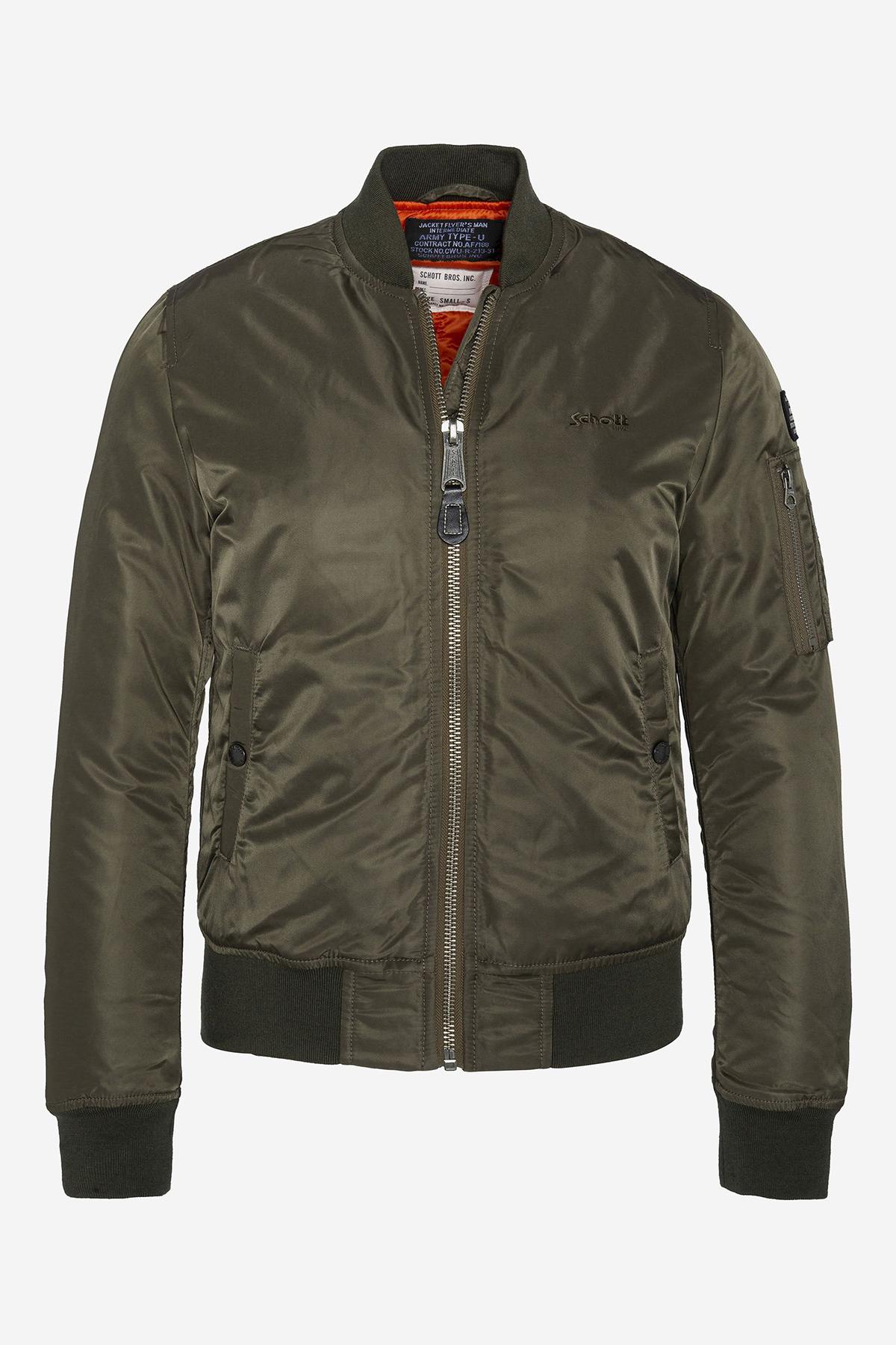 Women's khaki military bomber - Image n°1