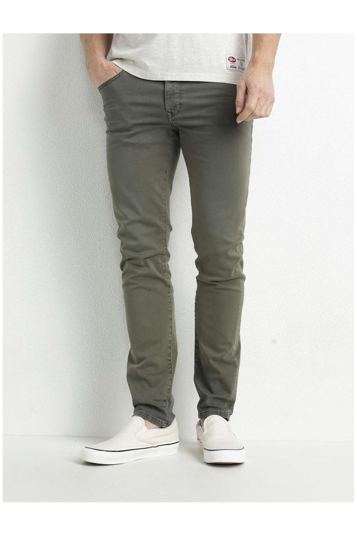 Men's khaki slimfit jeans - Image n°6