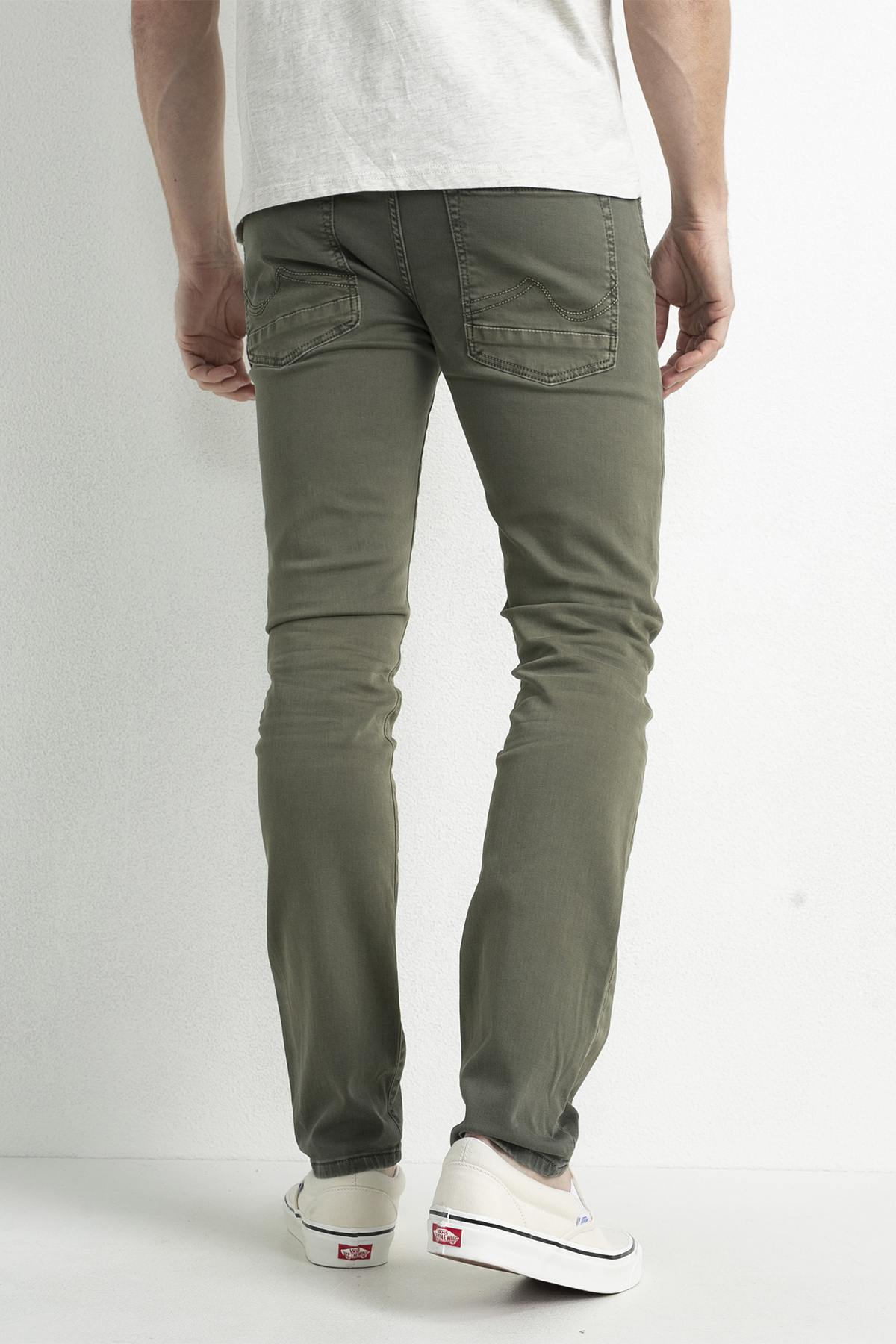 Men's khaki slimfit jeans - Image n°2