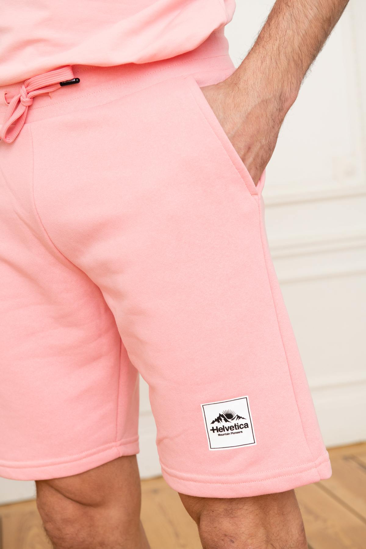 Men's pink cotton shorts - Image n°3