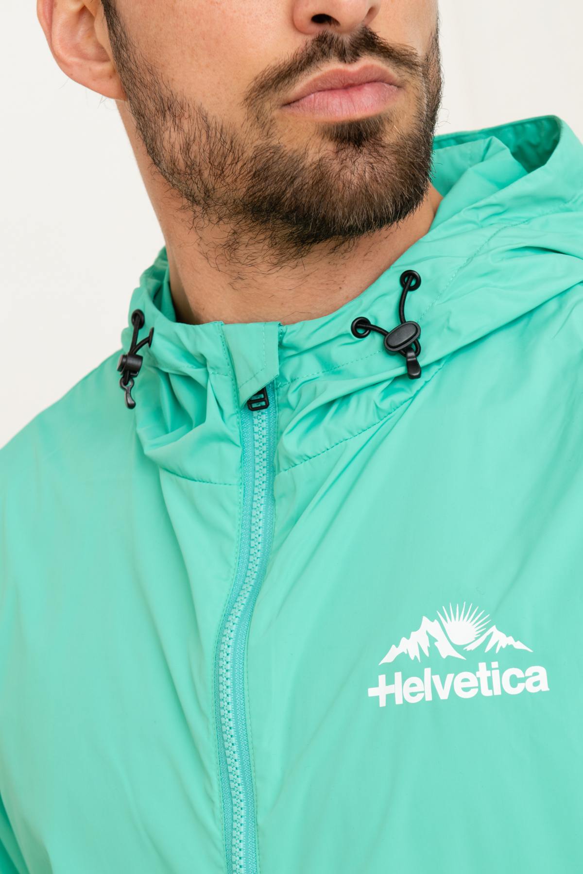 Blue green windbreaker jacket - Image n°8