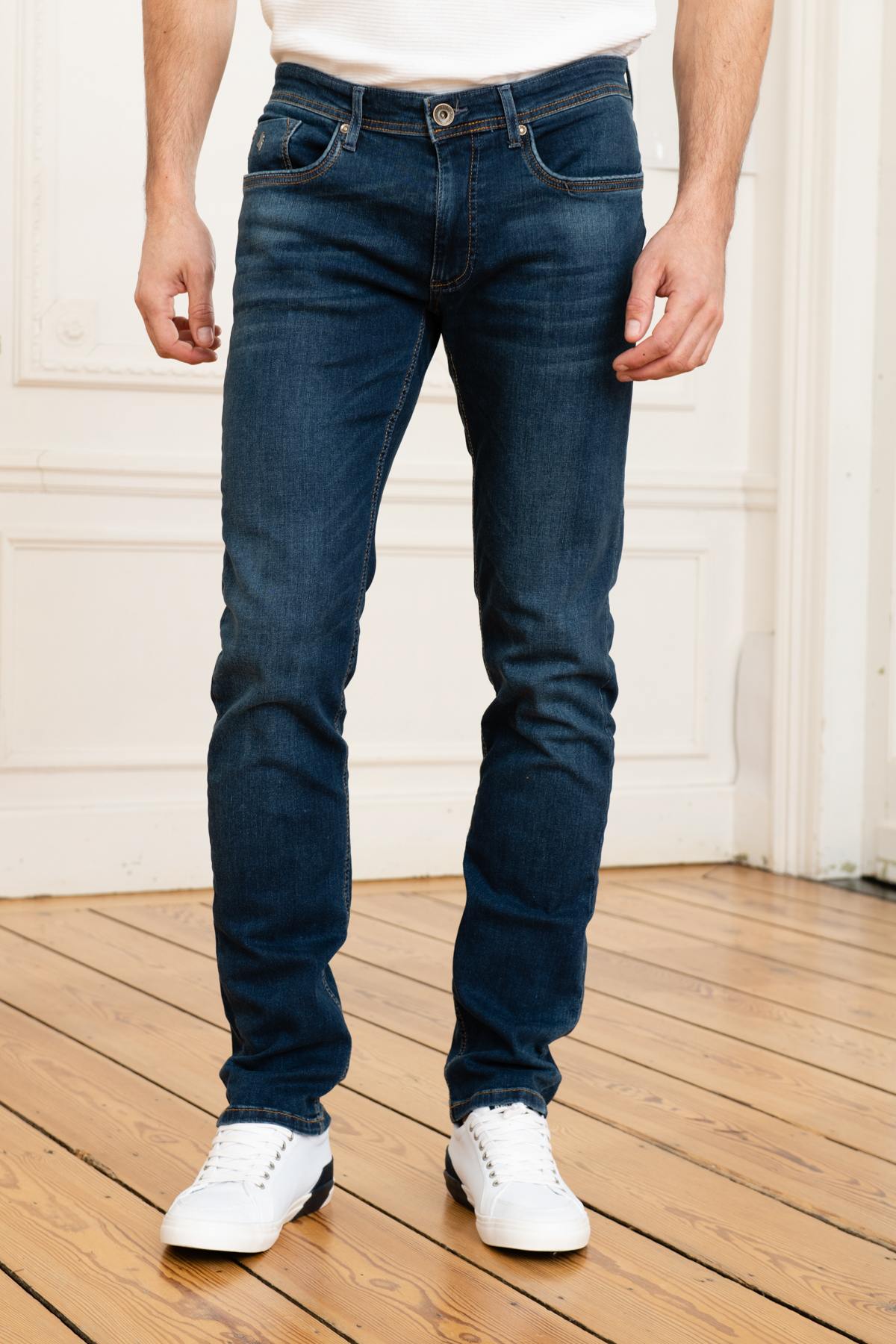 Men's faded blue jeans - Image n°5