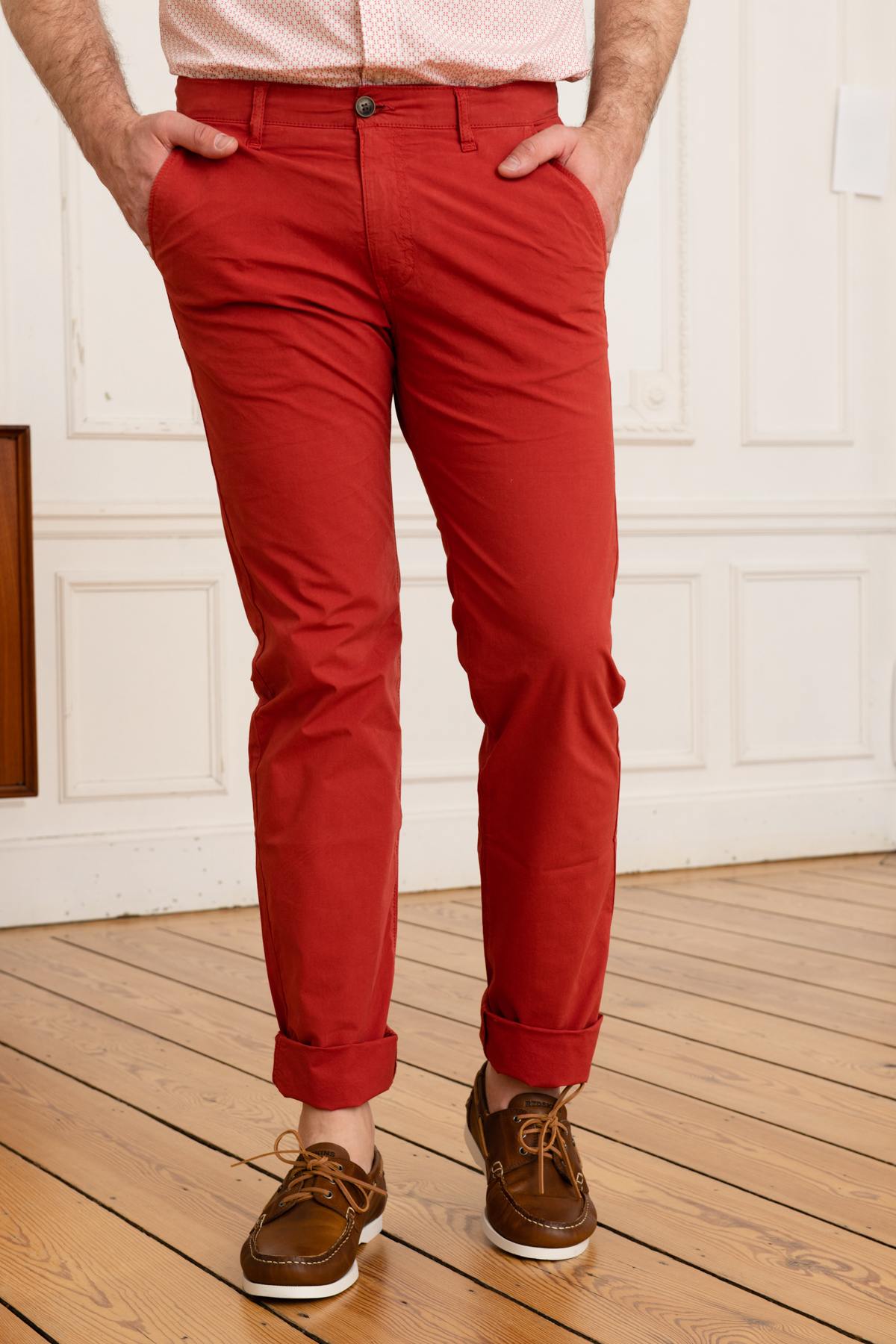 Men's brick red pants - Image n°4