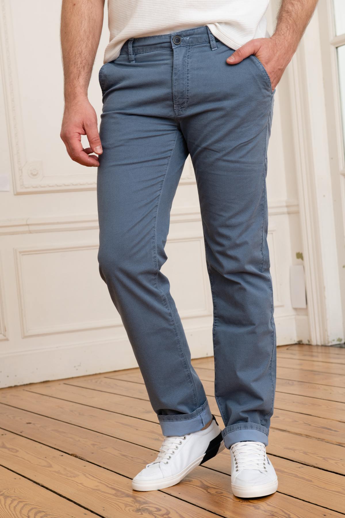 Men's indigo blue pants - Image n°5