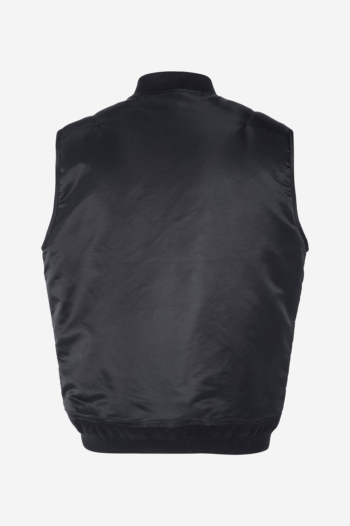 MA-1 black sleeveless bomber jacket - Image n°4