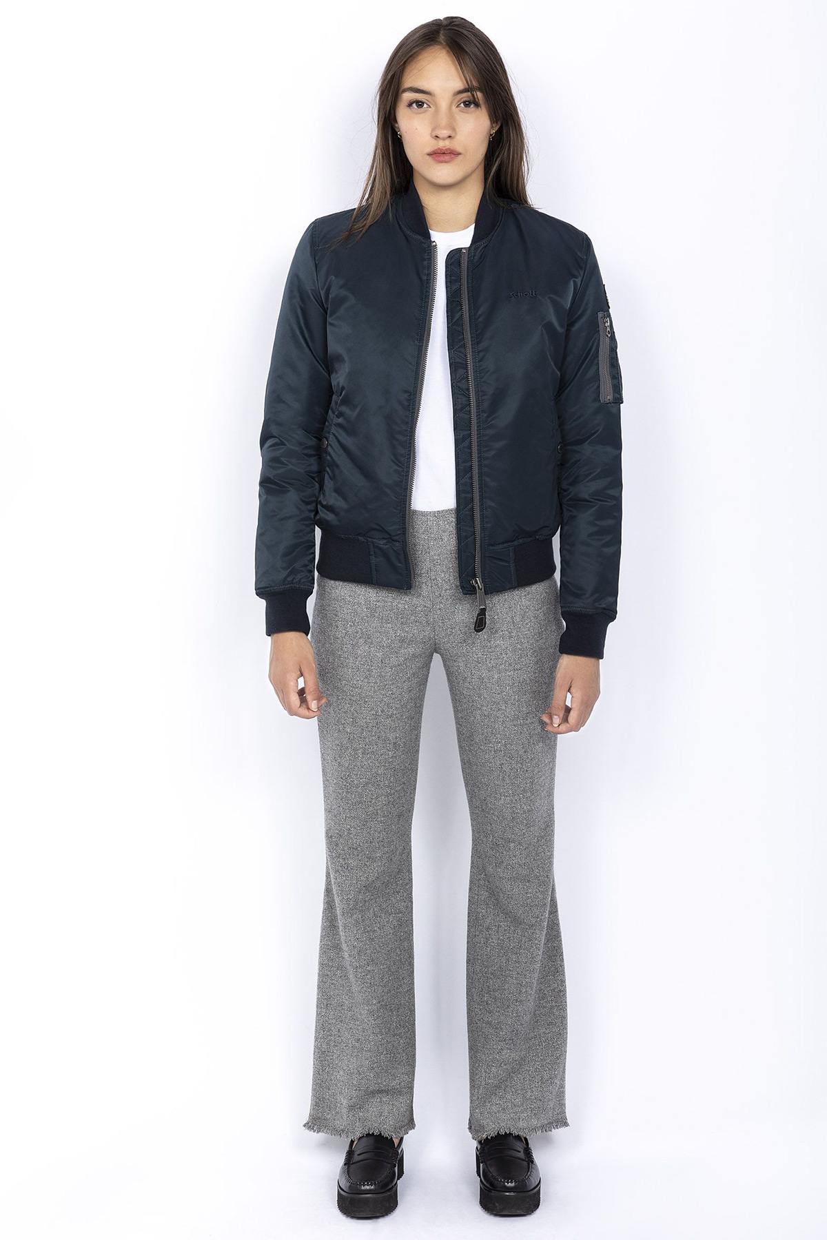 MA-1 women's navy blue bomber jacket - Image n°2