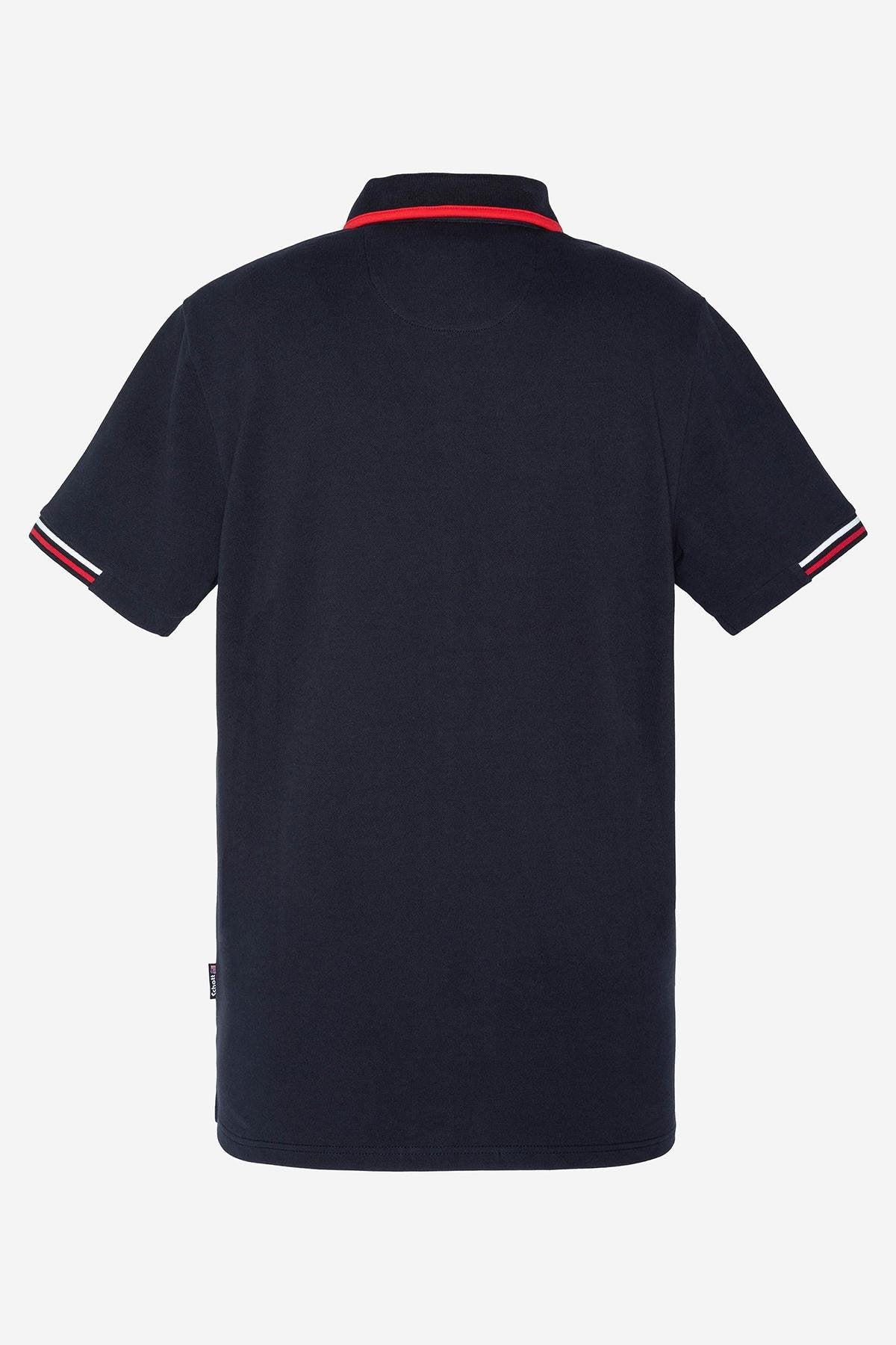 Men's navy blue polo shirt - Image n°3