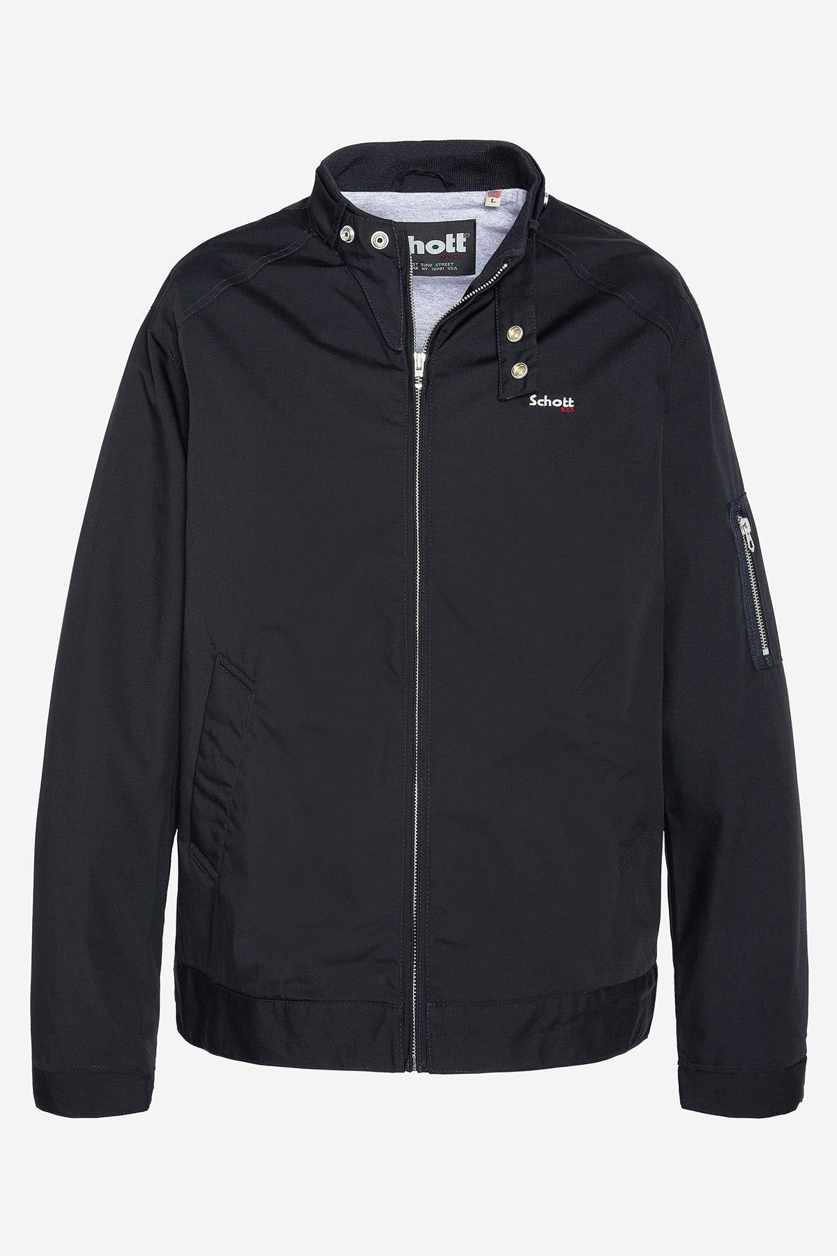 Navy blue mid-season jacket - Image n°5