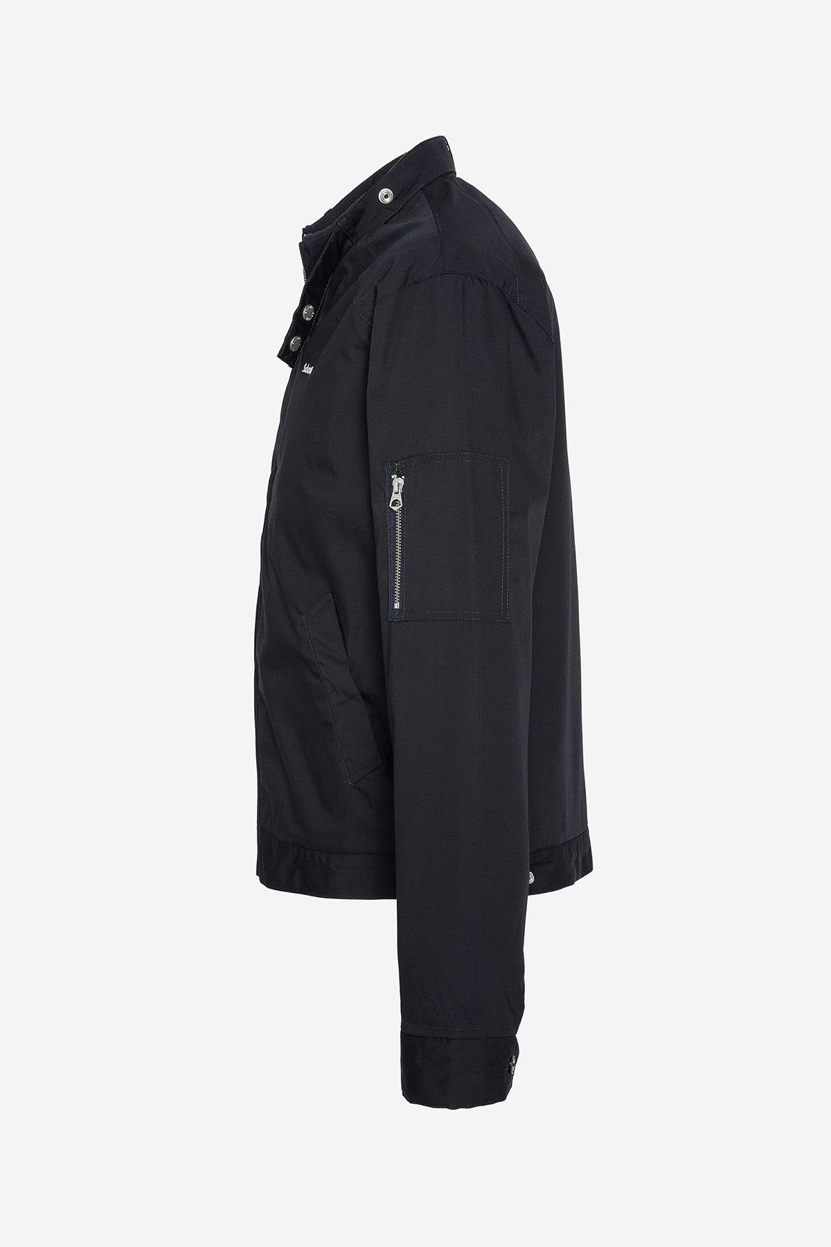 Navy blue mid-season jacket - Image n°3