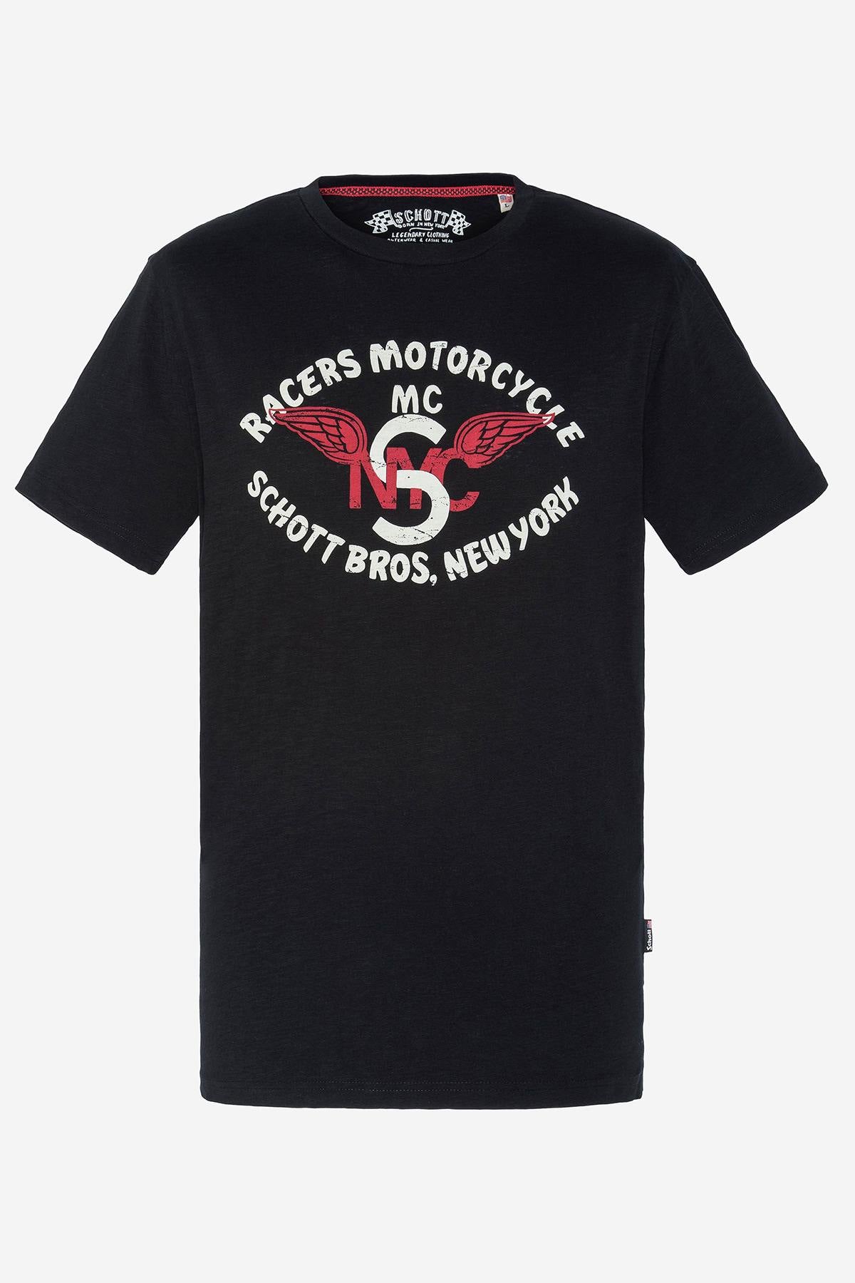 Men's black Motorcycle t-shirt - Image n°1