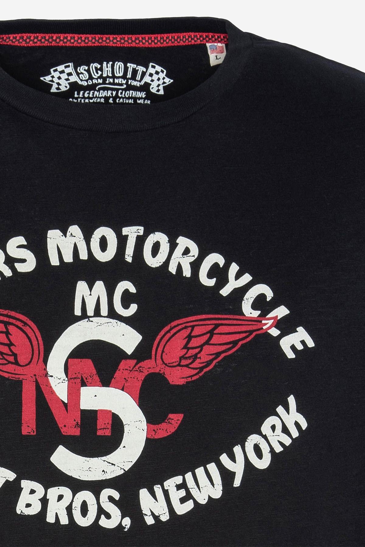 Men's black Motorcycle t-shirt - Image n°2