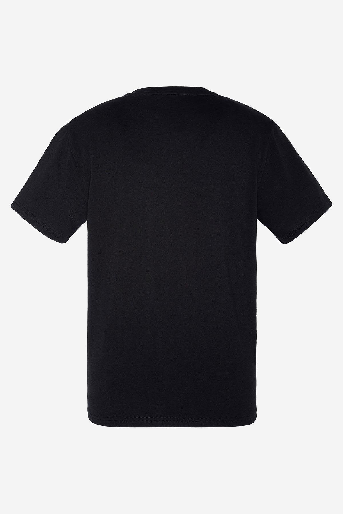 Black embossed logo T-shirt - Image n°3