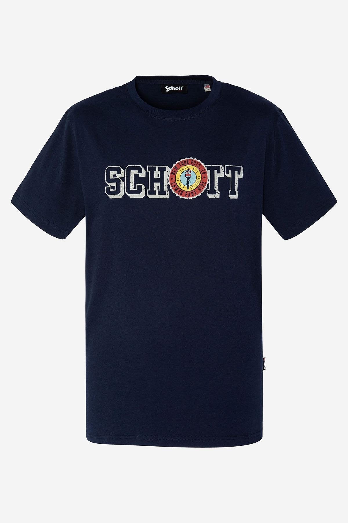 Men's navy blue t-shirt - Image n°1