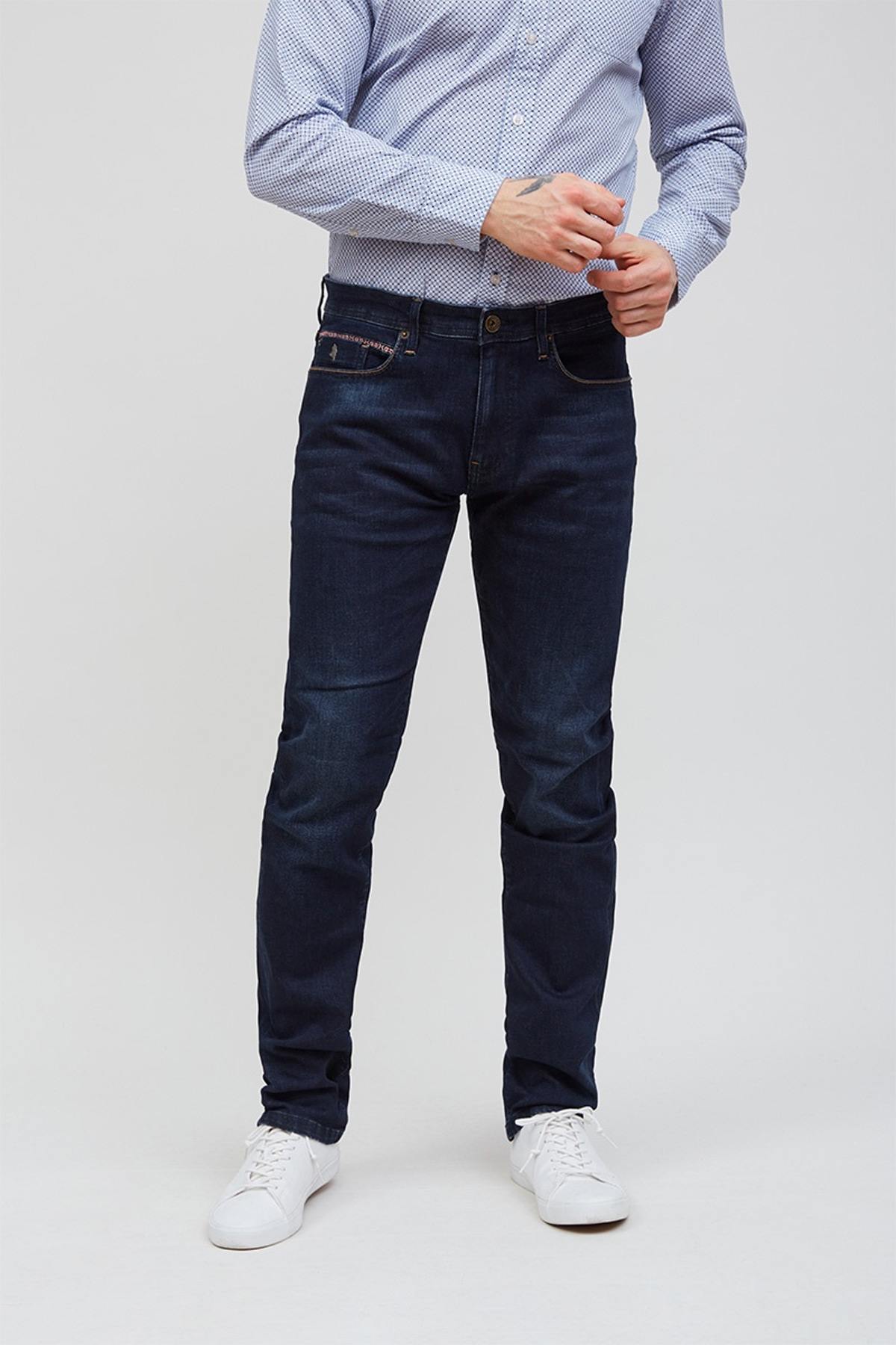 Men's regular fit blue jeans - Image n°1