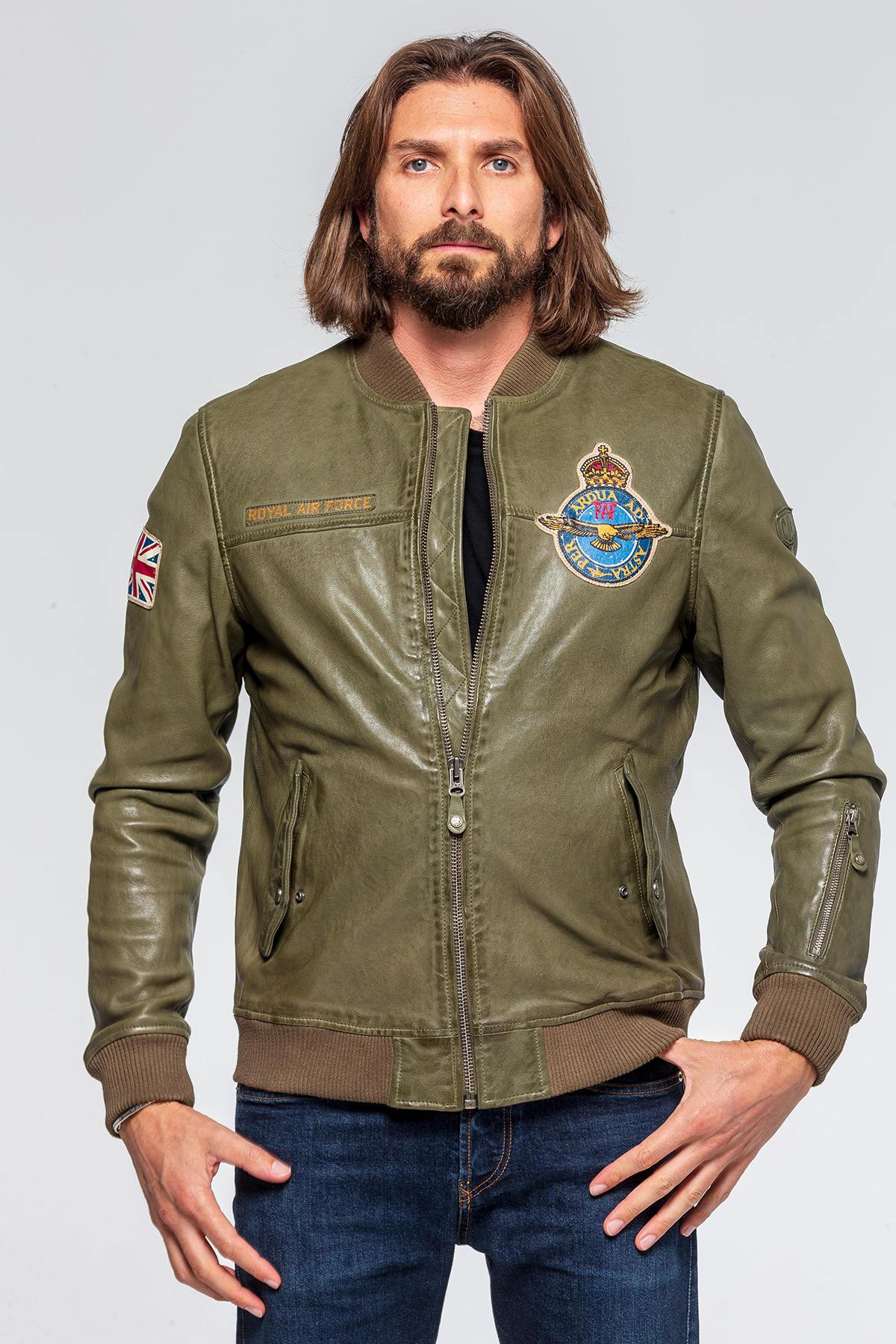 Royal Air Force khaki bomber jacket - Image n°1