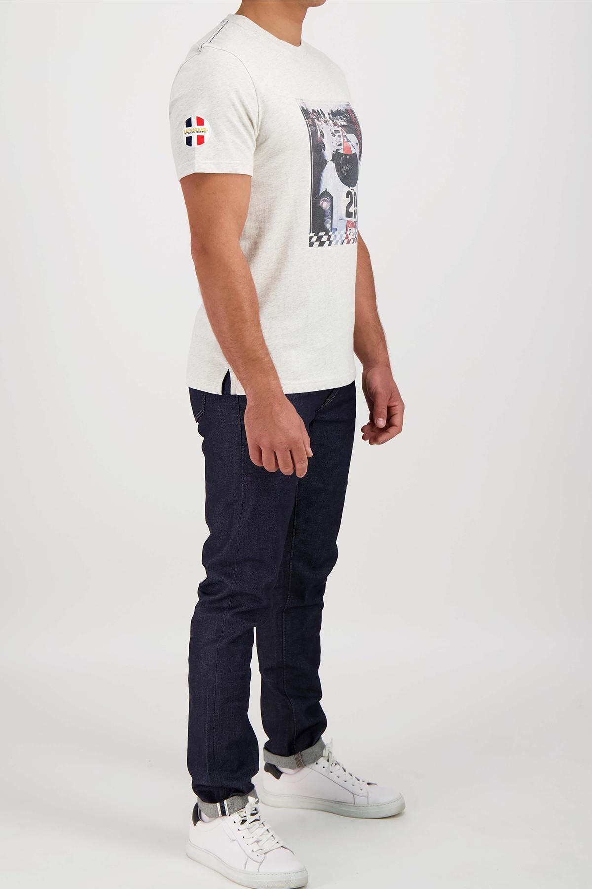 Steve McQueen 20 ecru men's t-shirt - Image n°2