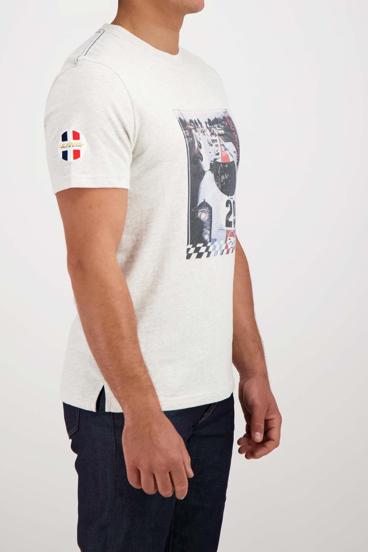 Steve McQueen 20 ecru men's t-shirt - Image n°3