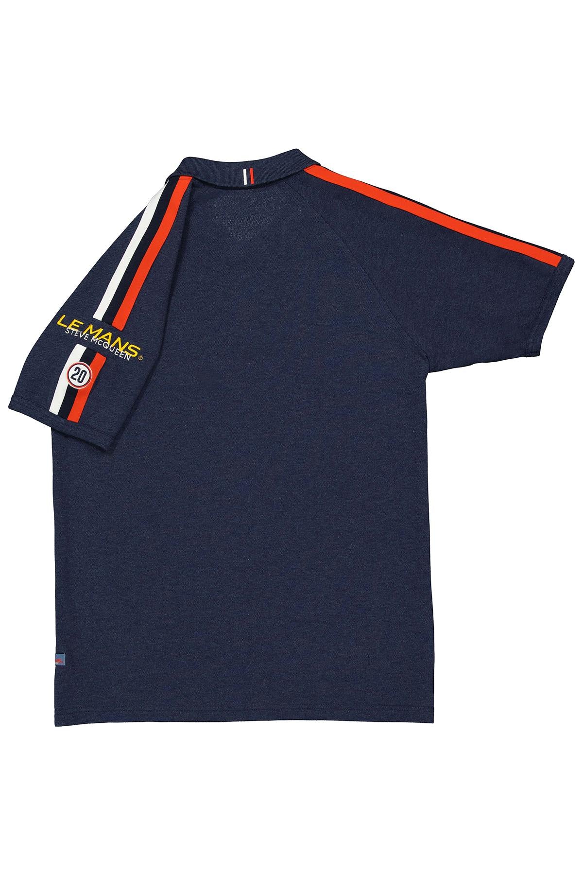 Le Mans Steve McQueen blue polo shirt - Image n°6