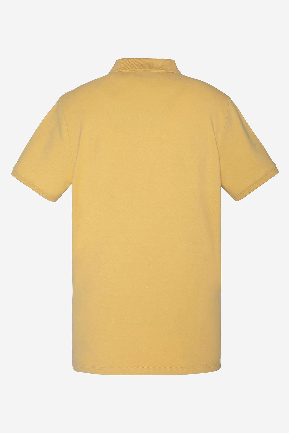 Men's yellow polo shirt - Image n°3