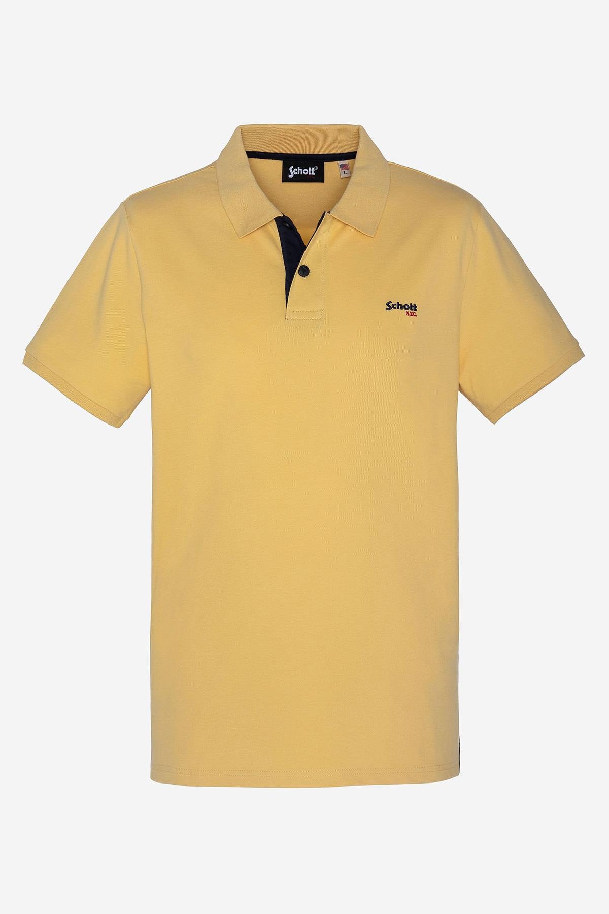 Men's yellow polo shirt - Image n°1