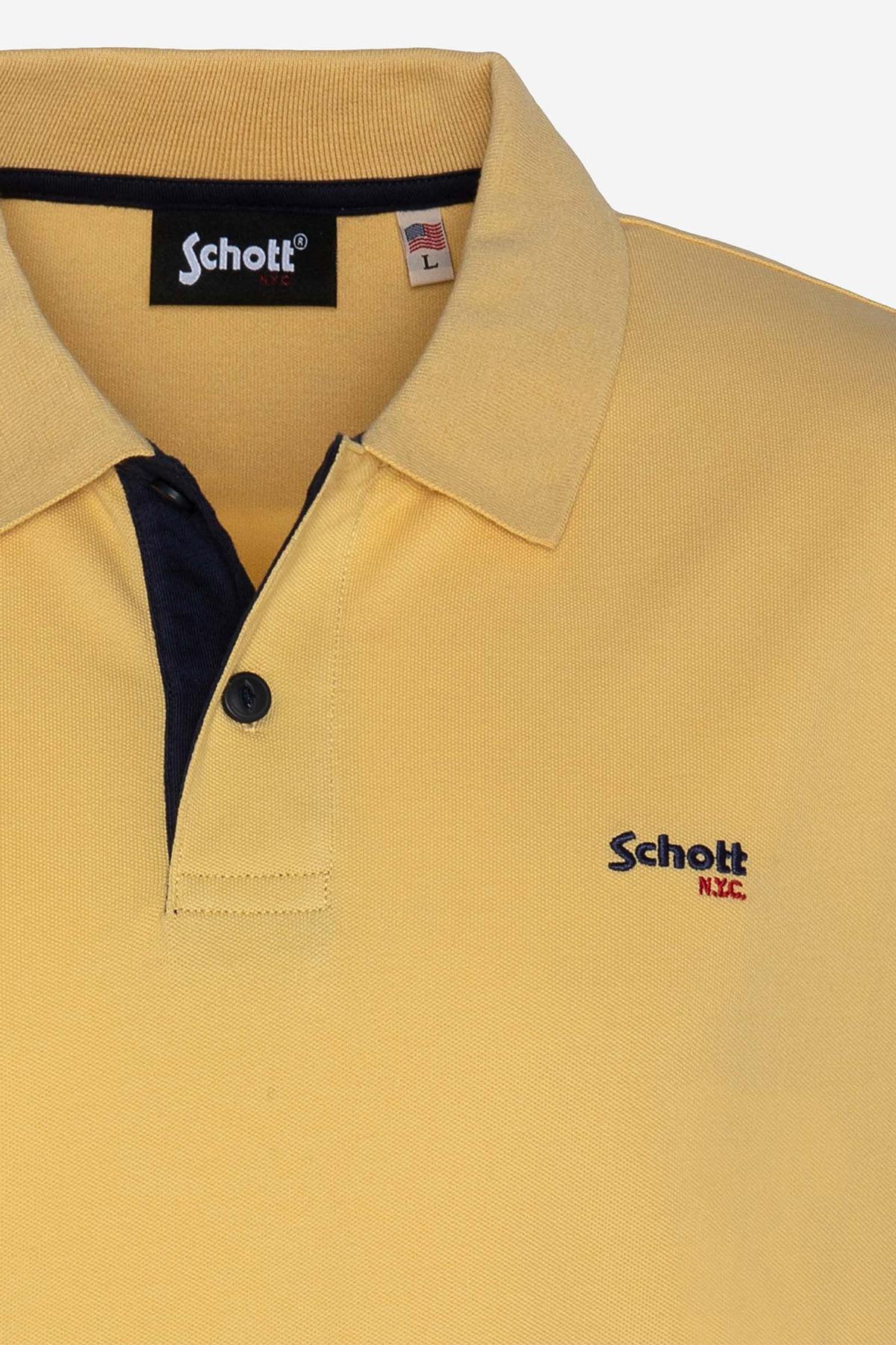 Men's yellow polo shirt - Image n°2