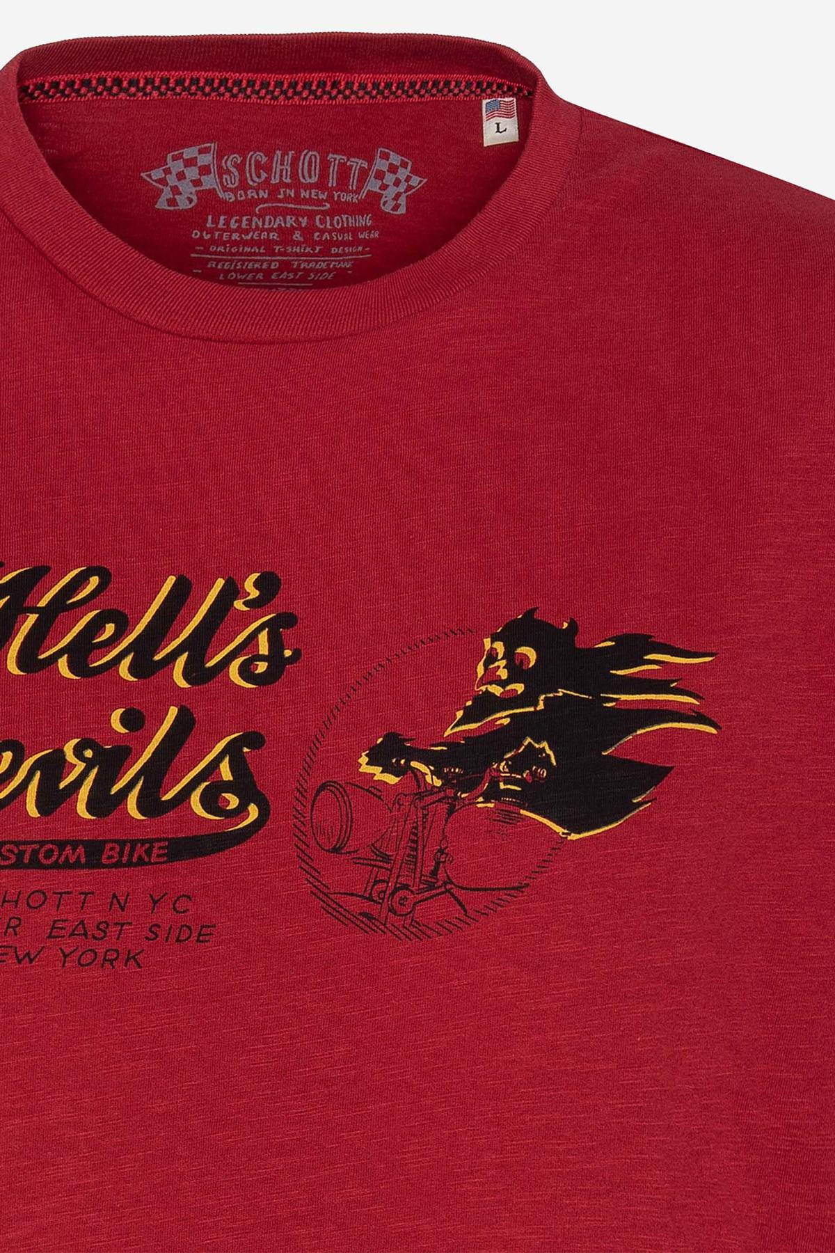 Red Hell's Devils custom bike t-shirt - Image n°2