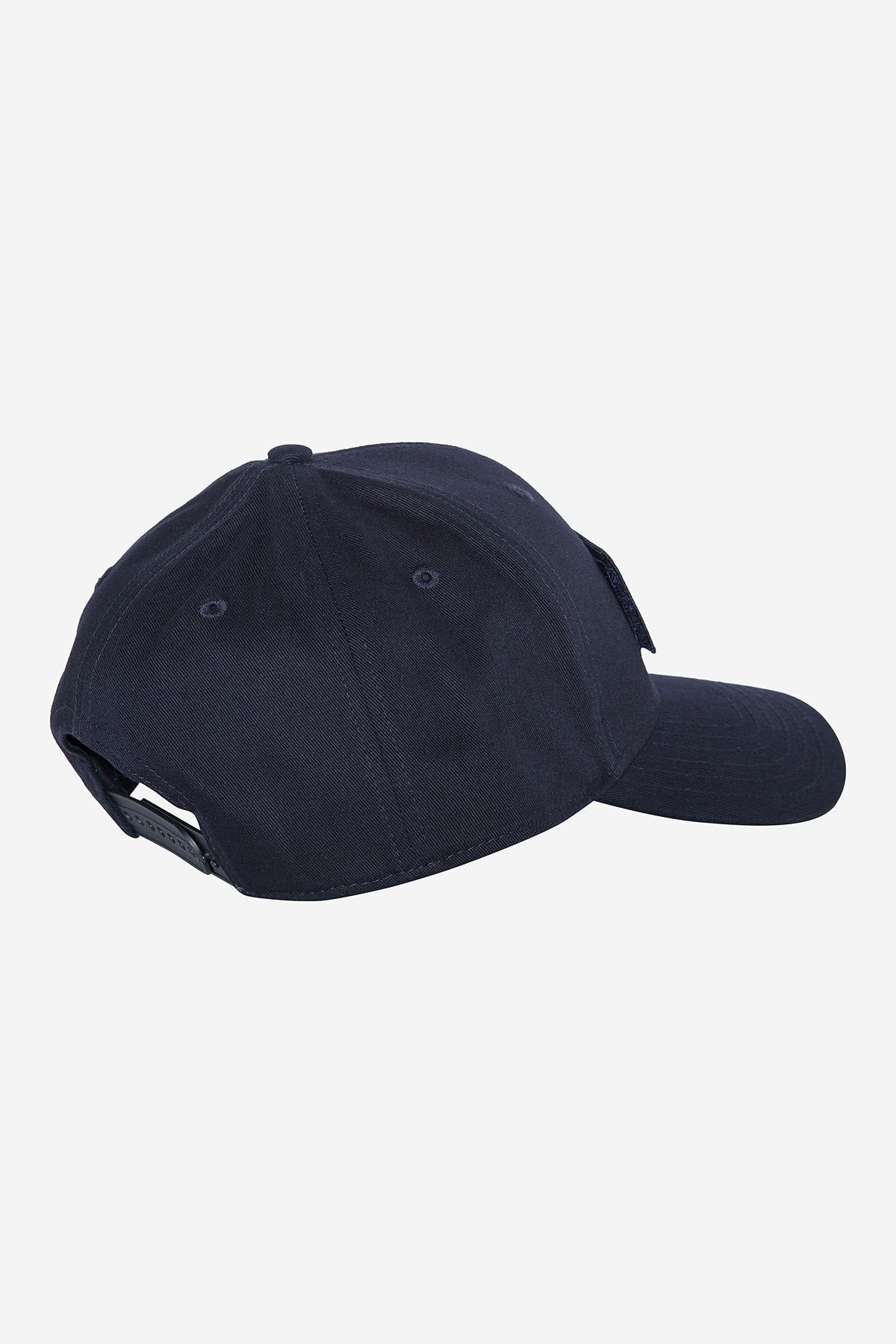 Navy blue cap with detachable velcro - Image n°4