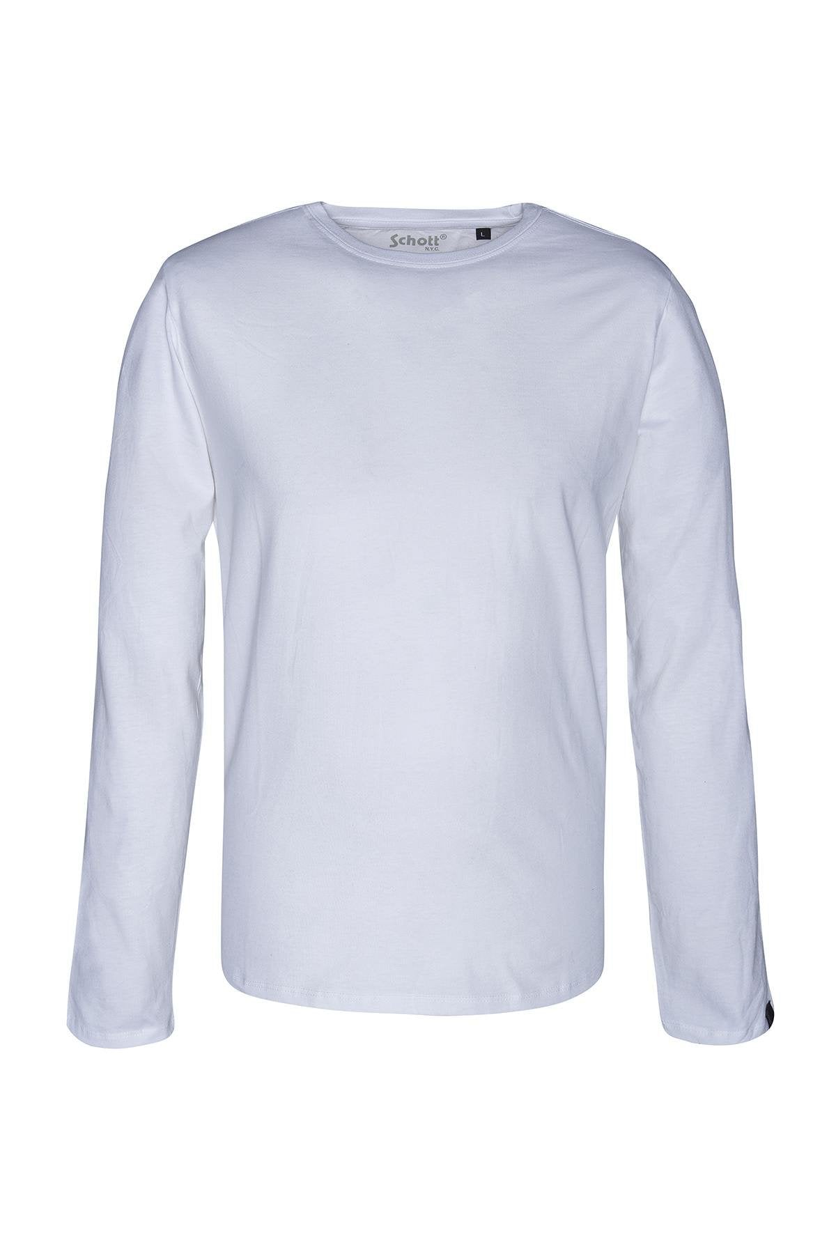 Pack of 2 plain white and black long-sleeved t-shirts - Image n°2