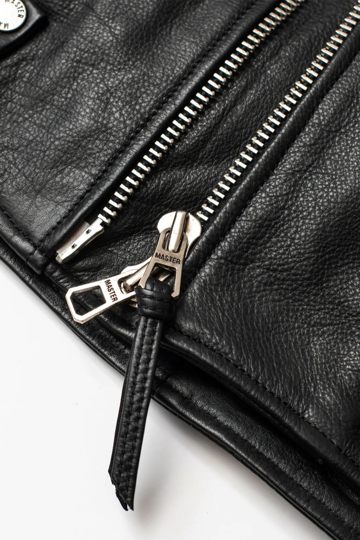 Cowhide leather biker perfecto - Image n°10